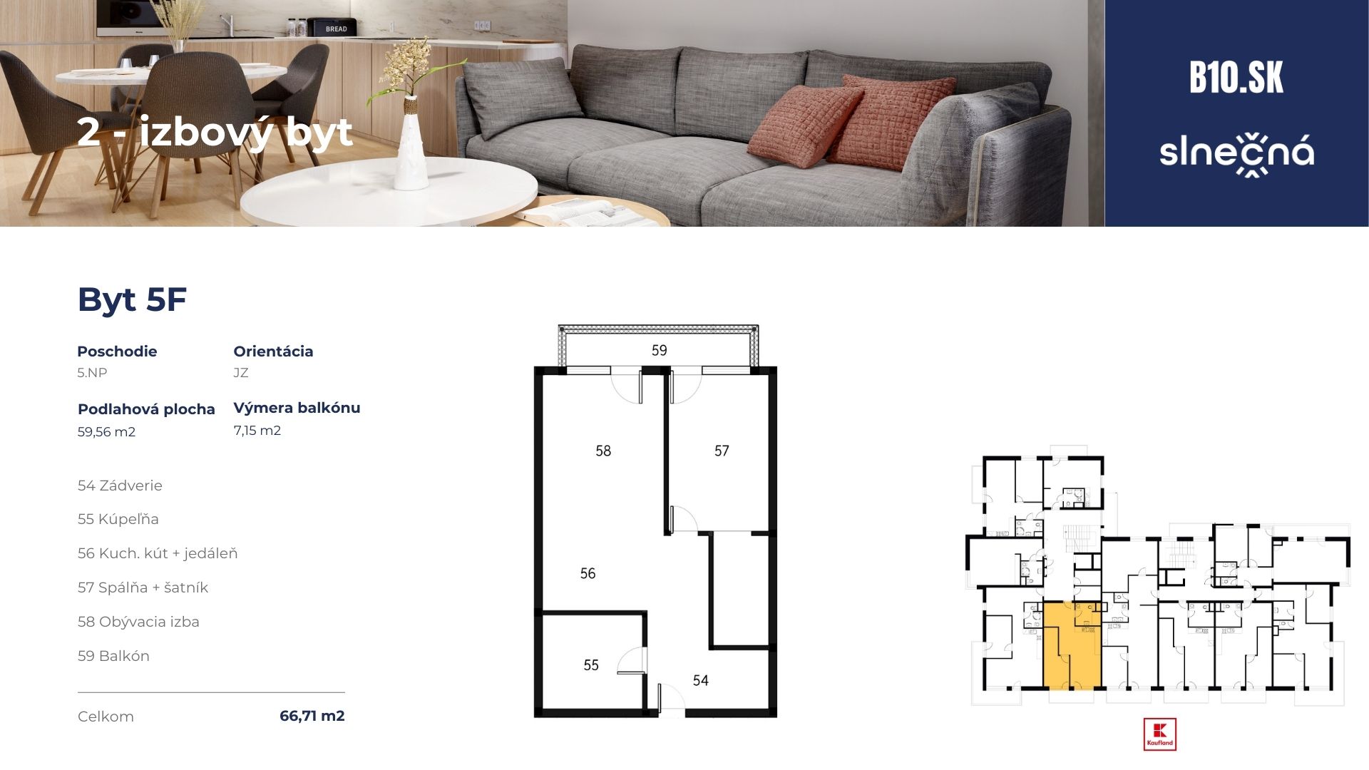 Rezidencia Slnečná - 5F - Pôdorys