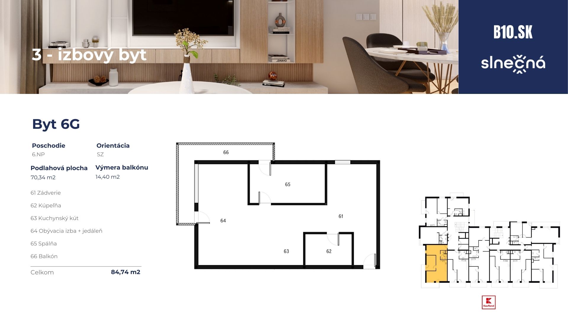 Rezidencia Slnečná - 6G - Pôdorys