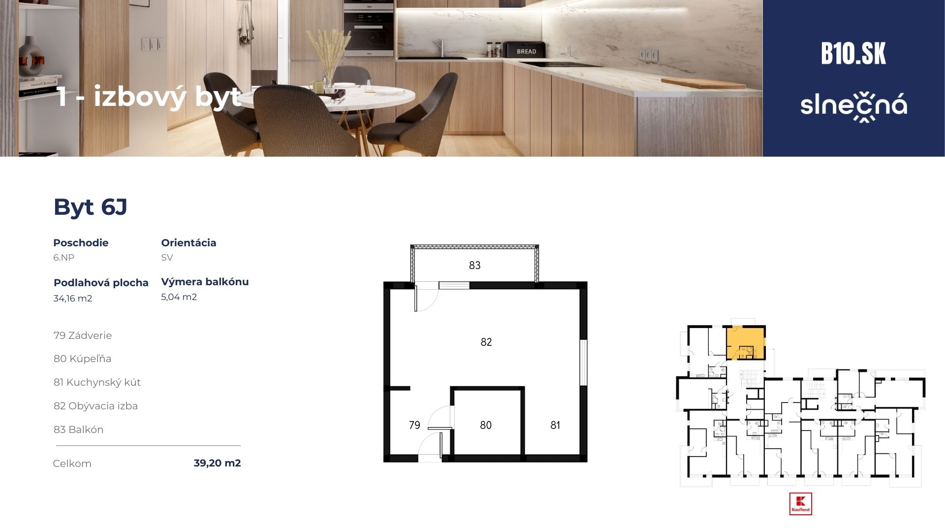 Rezidencia Slnečná - 6J - Pôdorys