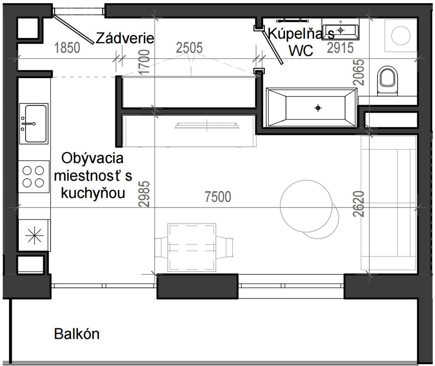 Istrica - B13 – 2A - Pôdorys