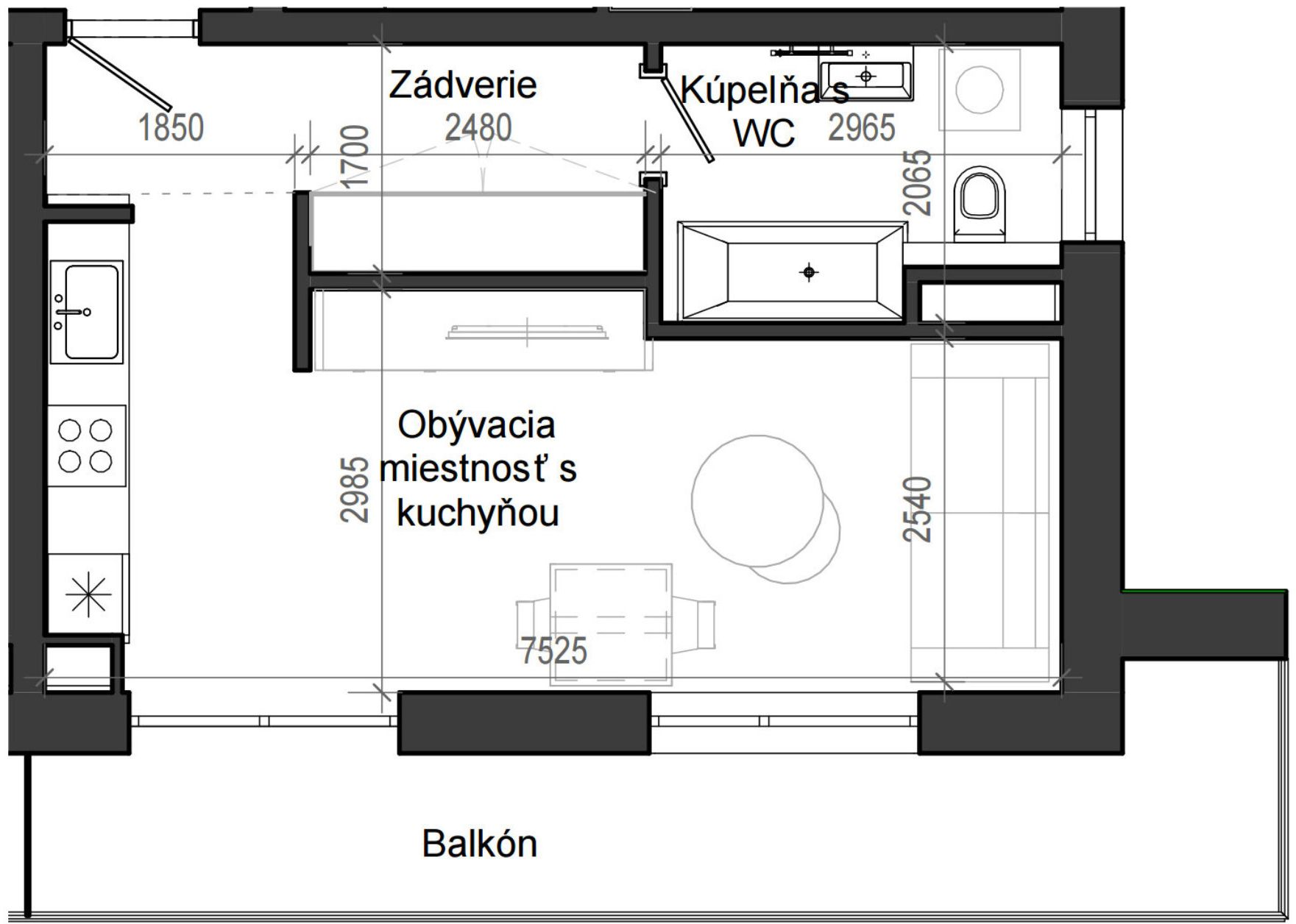 Istrica - B13 – 2G - Pôdorys