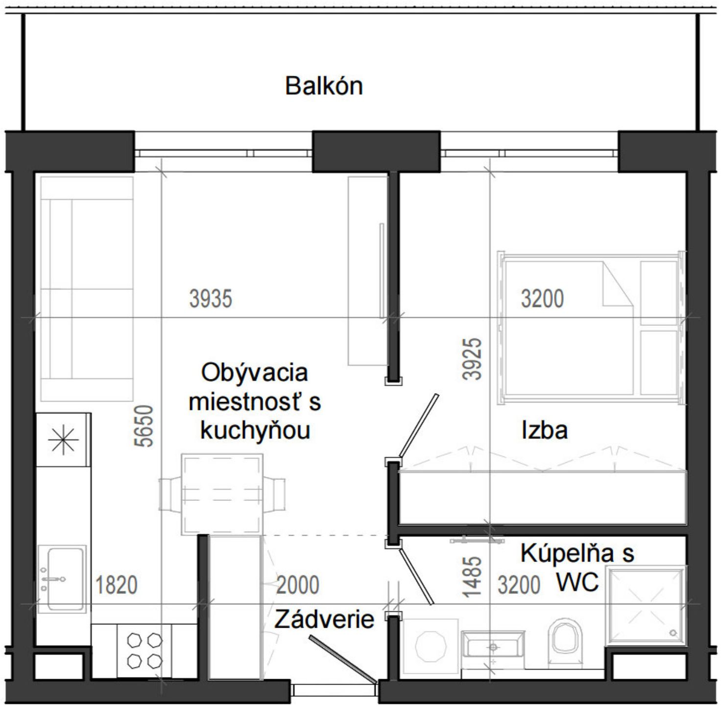 Istrica - B14 – 5D - Pôdorys