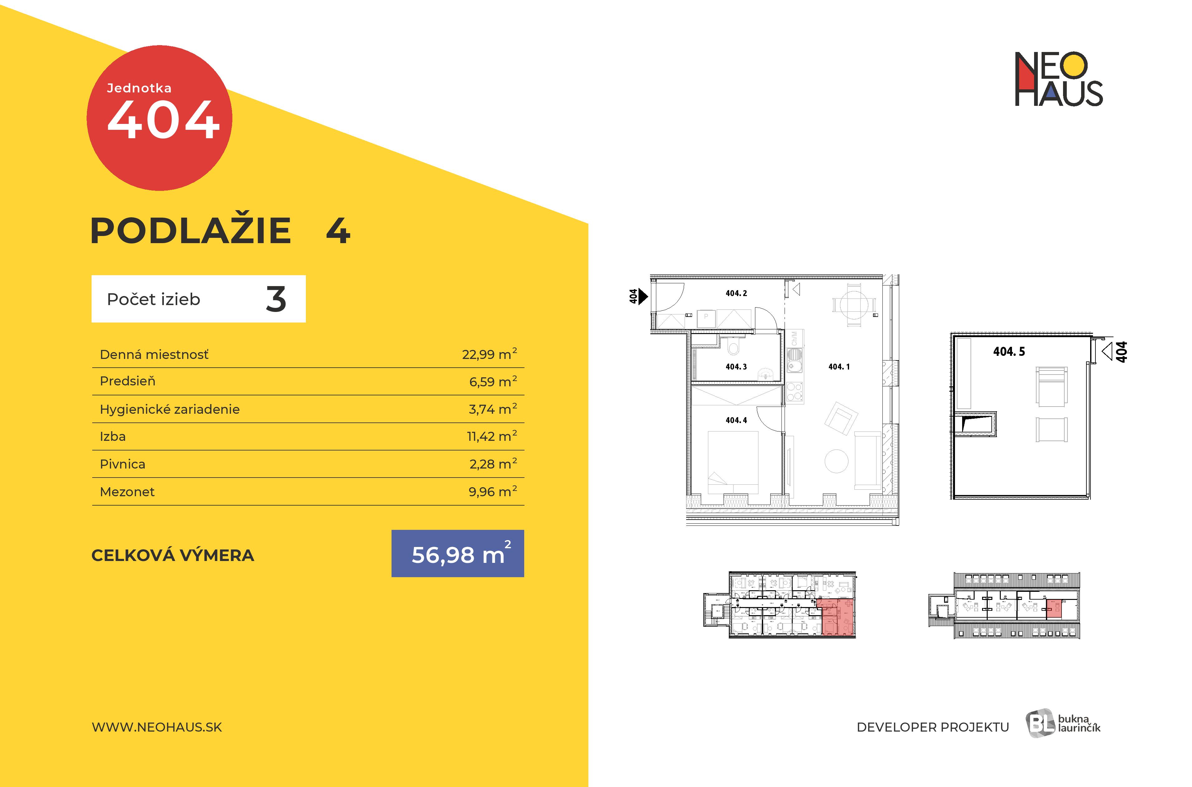 Neohaus - 404 - Pôdorys