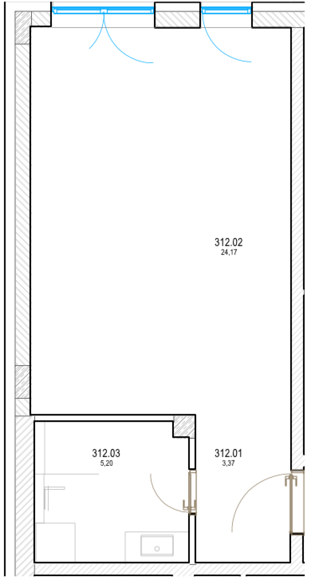 Pri Hrone - 312 - Pôdorys