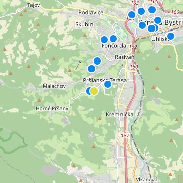 Pršianka Residence - map
