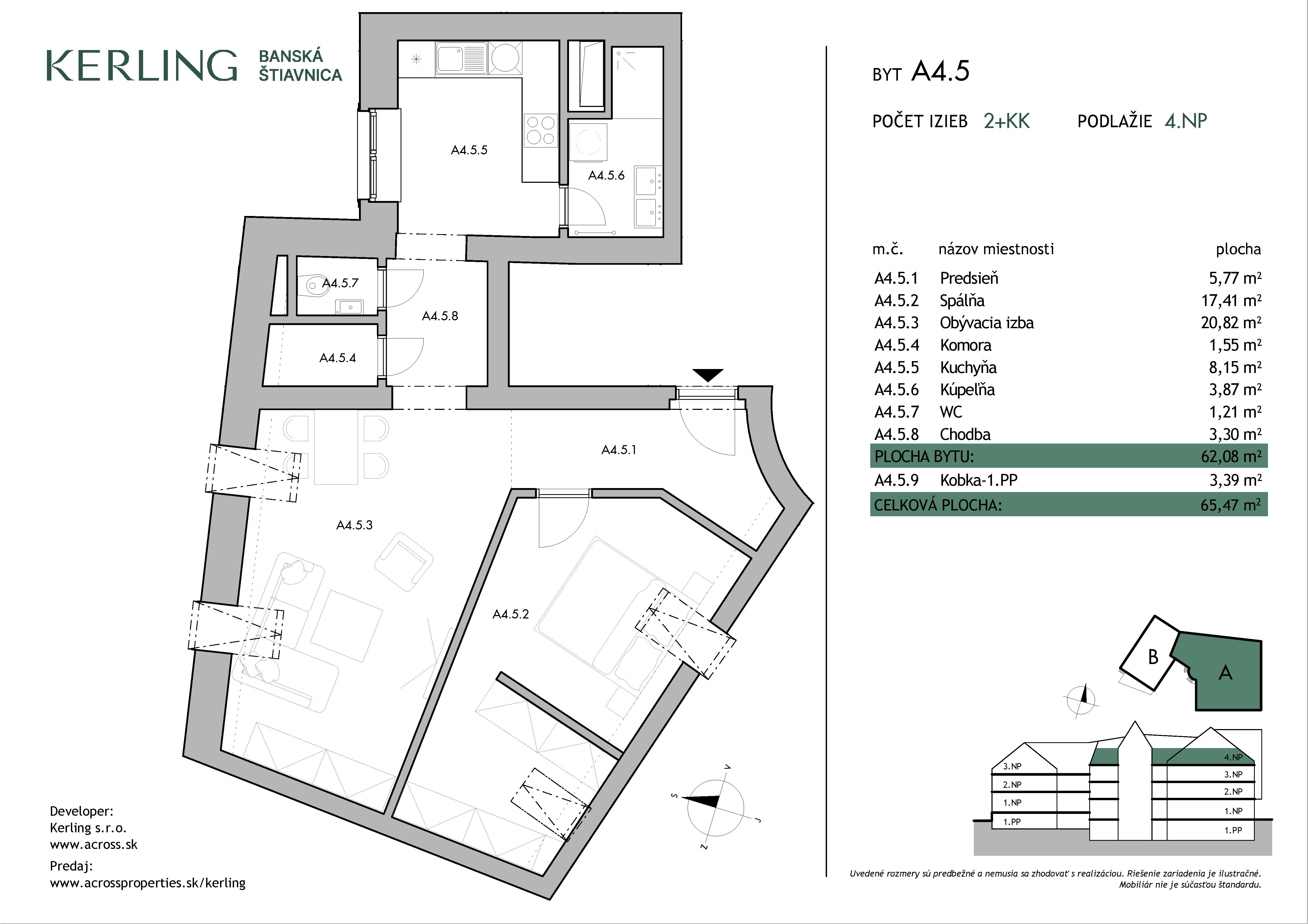 Kerling - A4.5 - Pôdorys