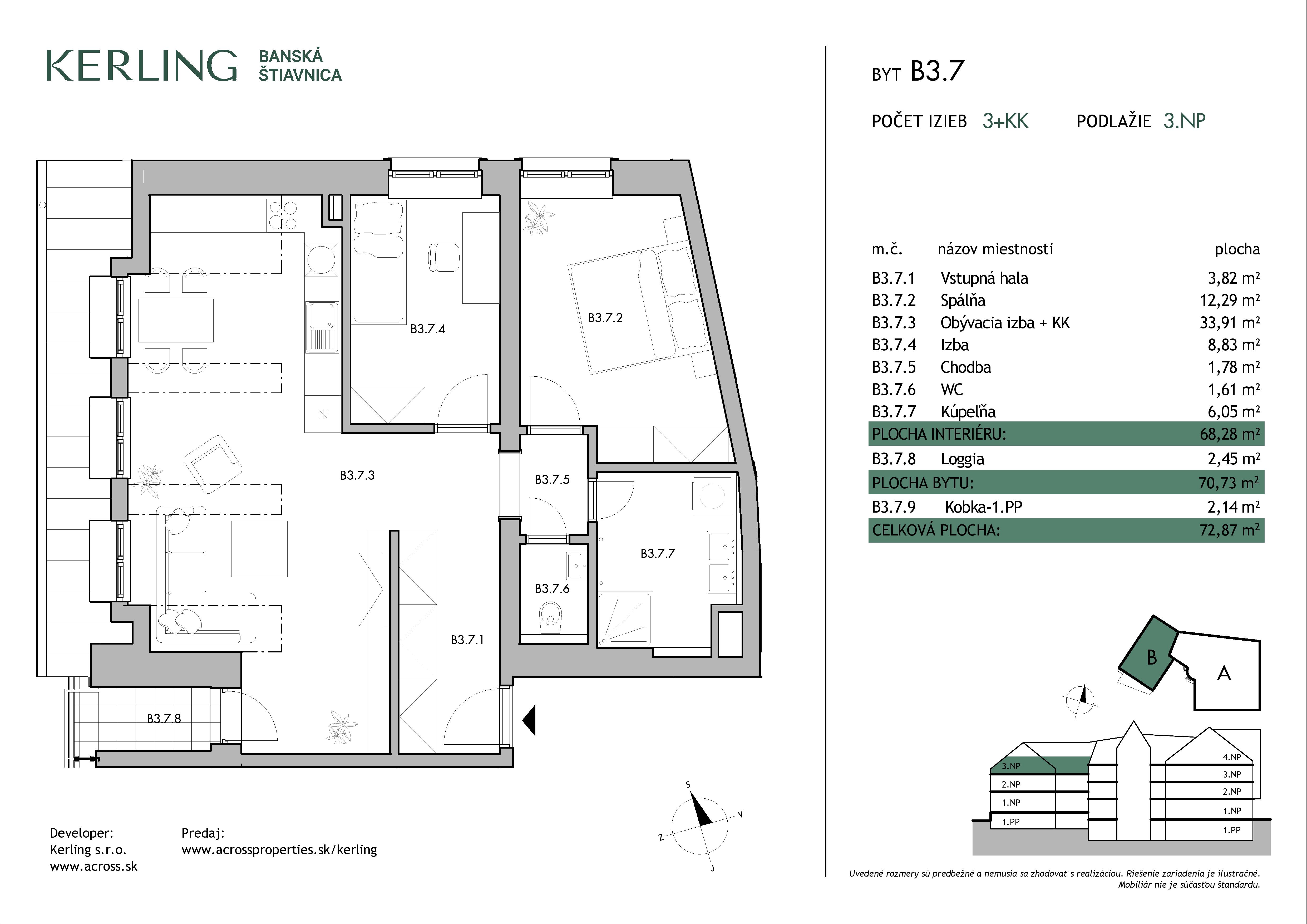Kerling - B3.7 - Pôdorys