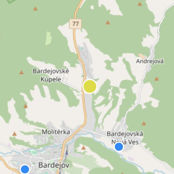 Biele Piesky - map