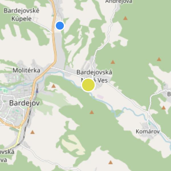 Slnečná alej - map
