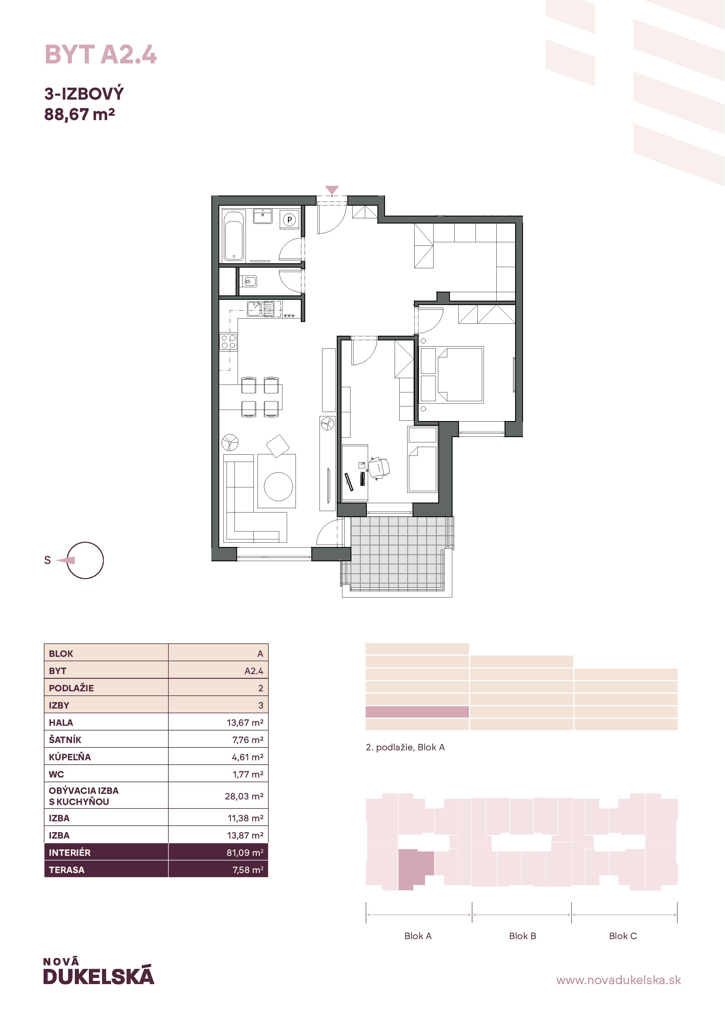 Nová Dukelská - A 2.4 - Pôdorys