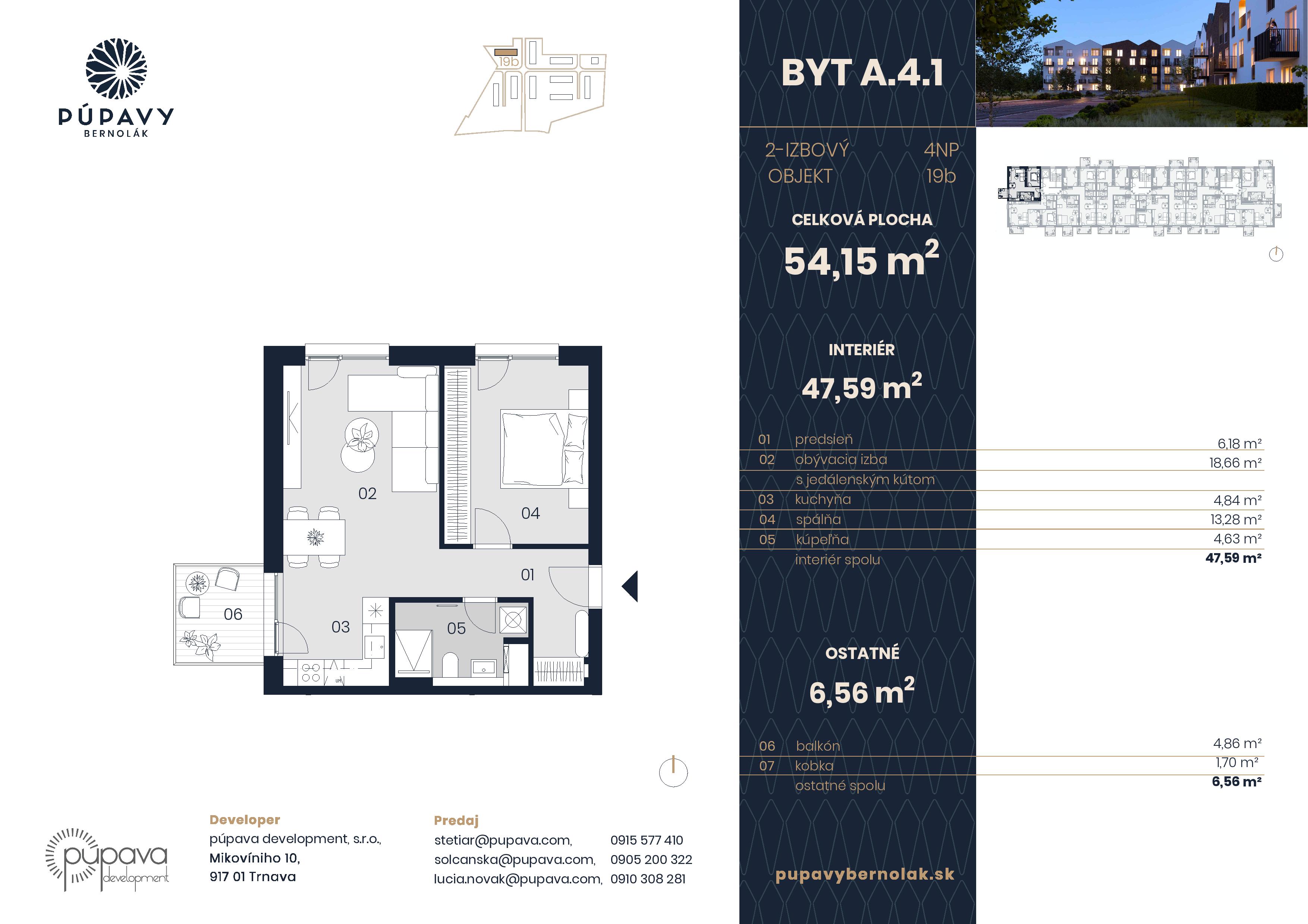 Púpavy Bernolák - 19-A4.1 - Pôdorys