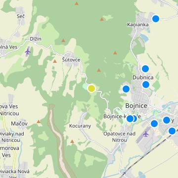 Bojnice Resort - map