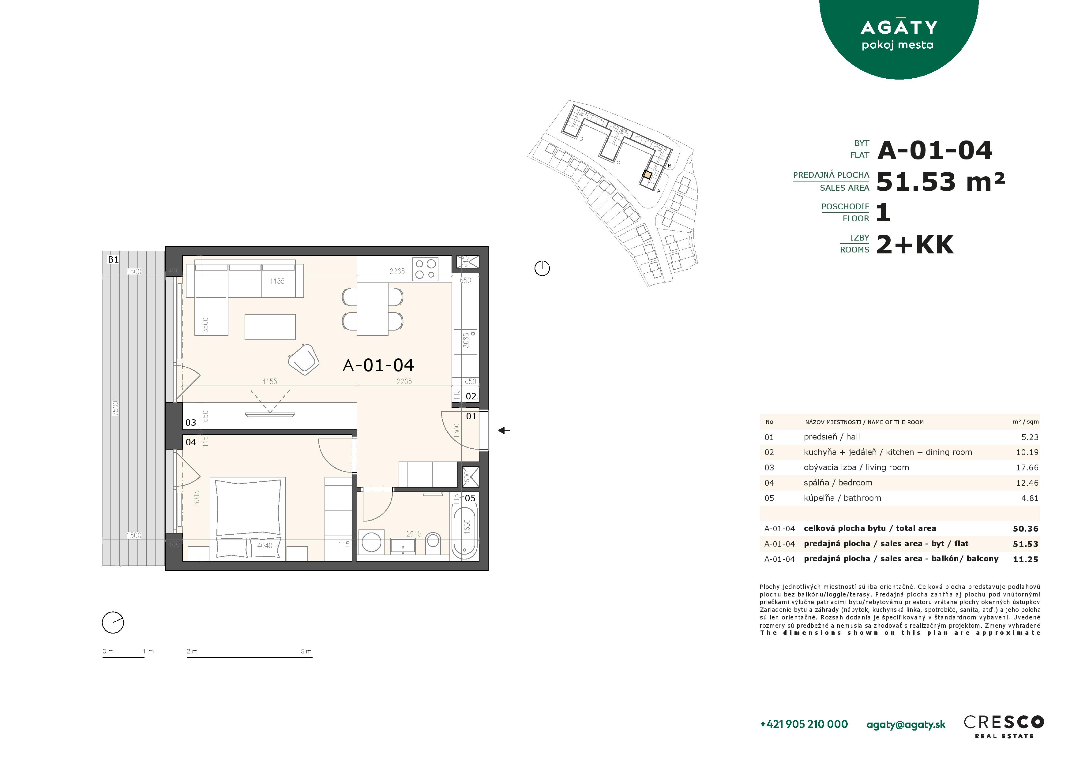 Agáty - A-01-04 - Pôdorys