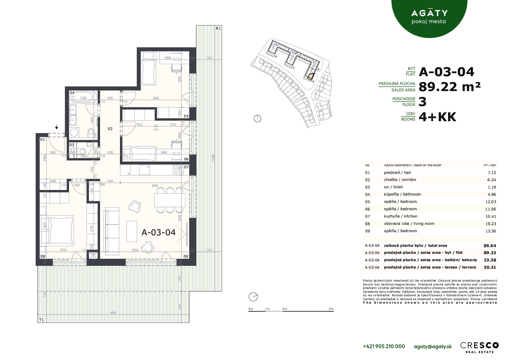 Agáty - A-03-04 - Pôdorys