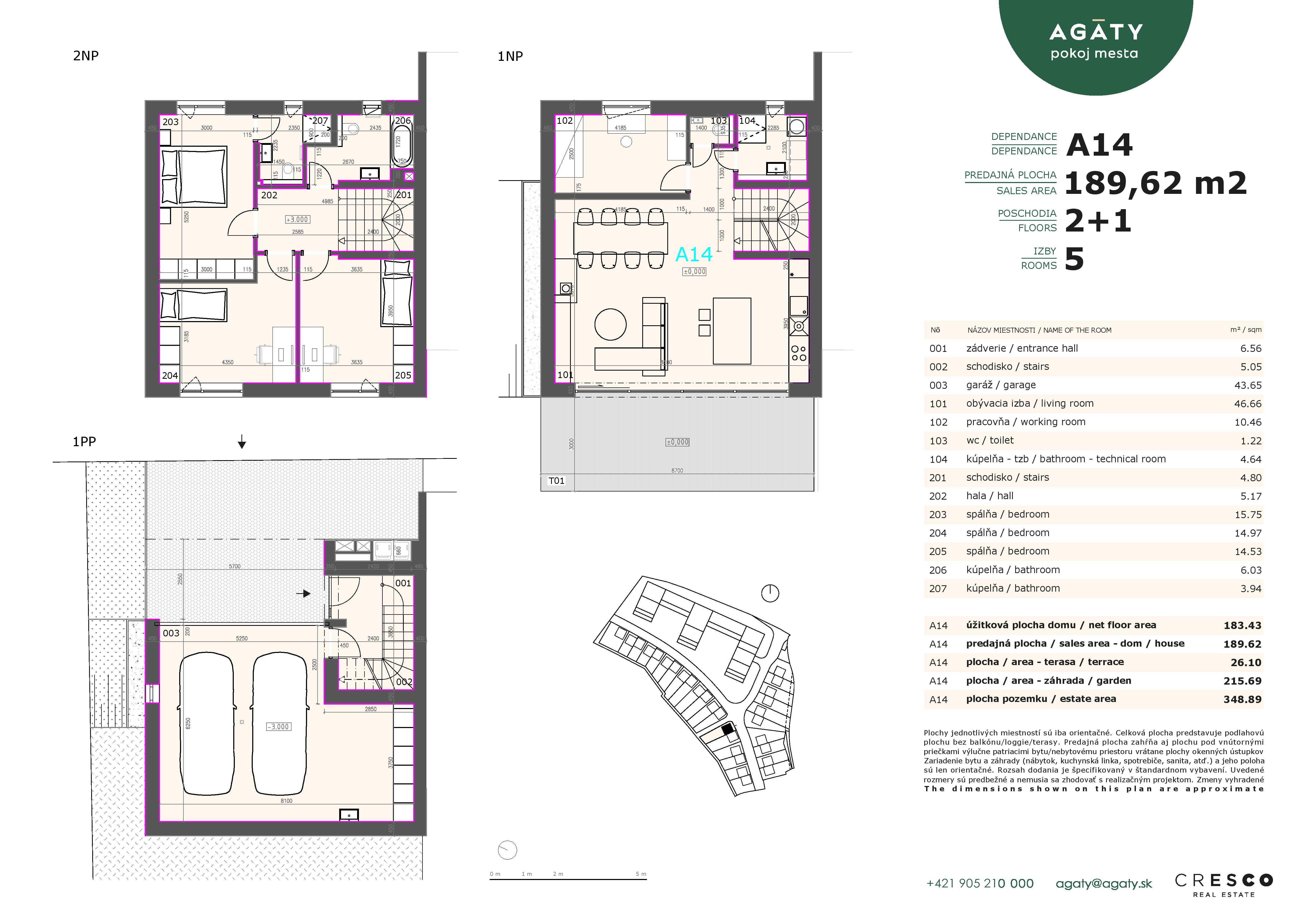 Agáty - A14 - Pôdorys