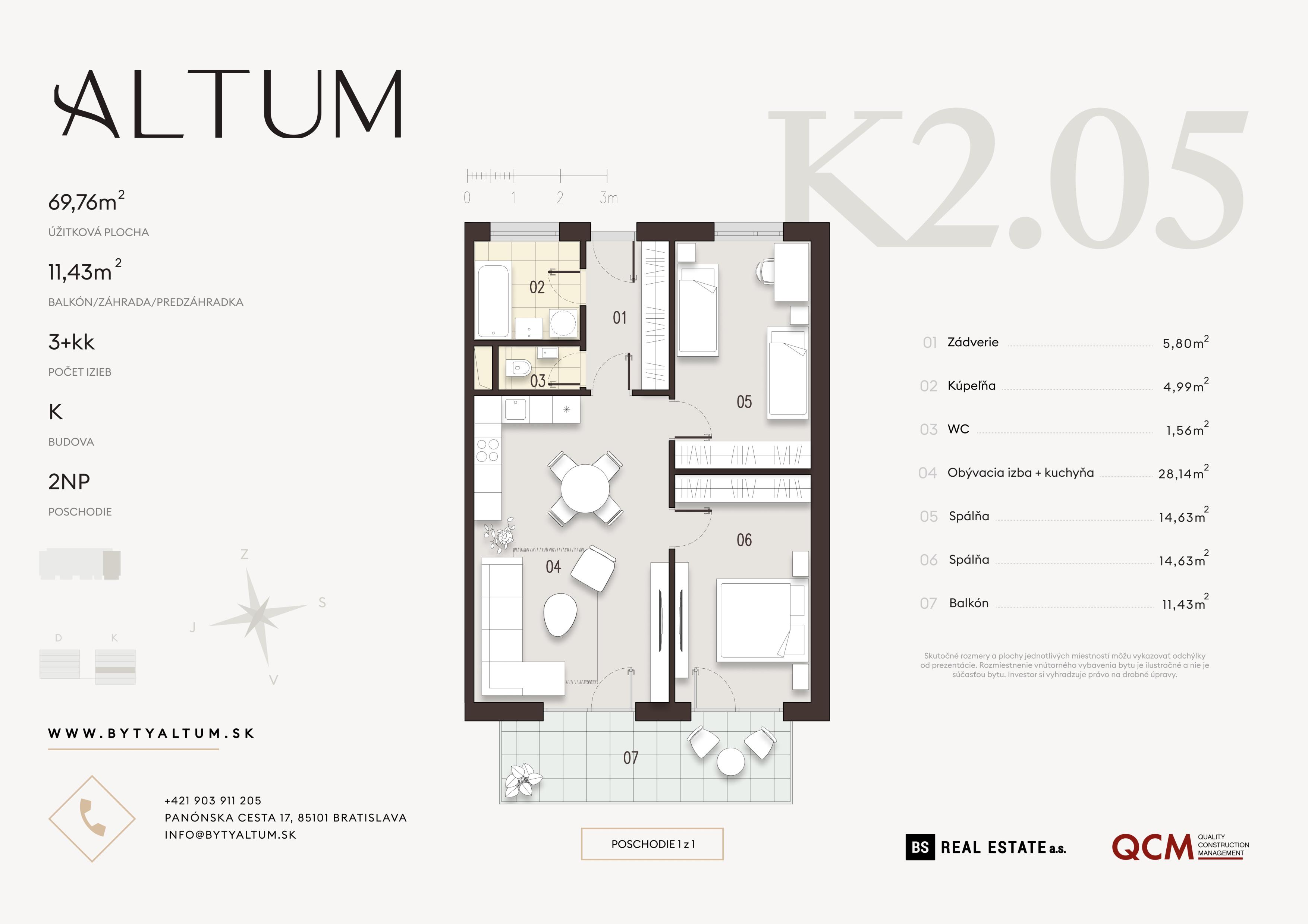 Altum - K2.05 - Pôdorys