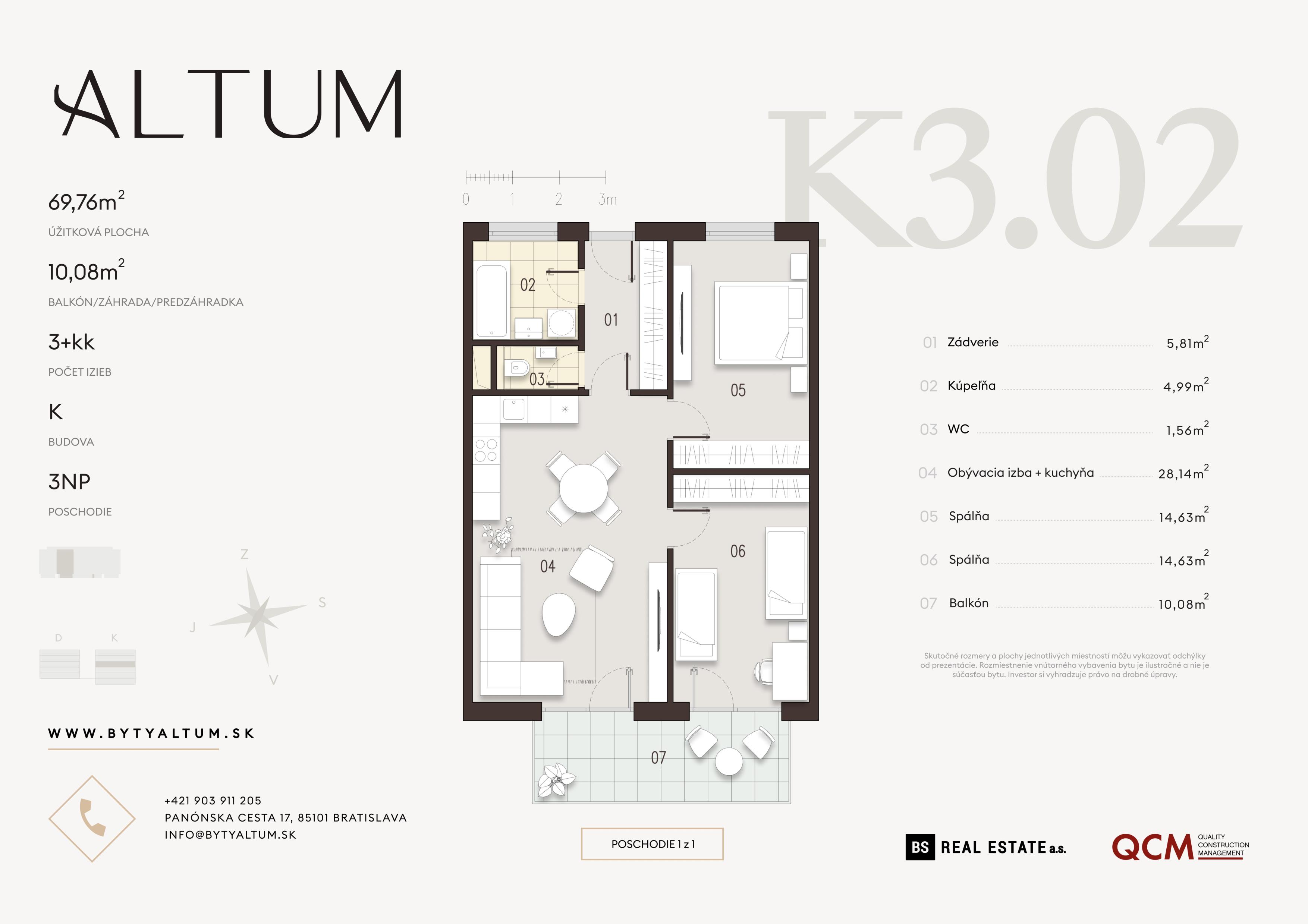 Altum - K3.02 - Pôdorys