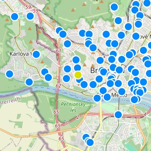AURA Slávičie údolie - map