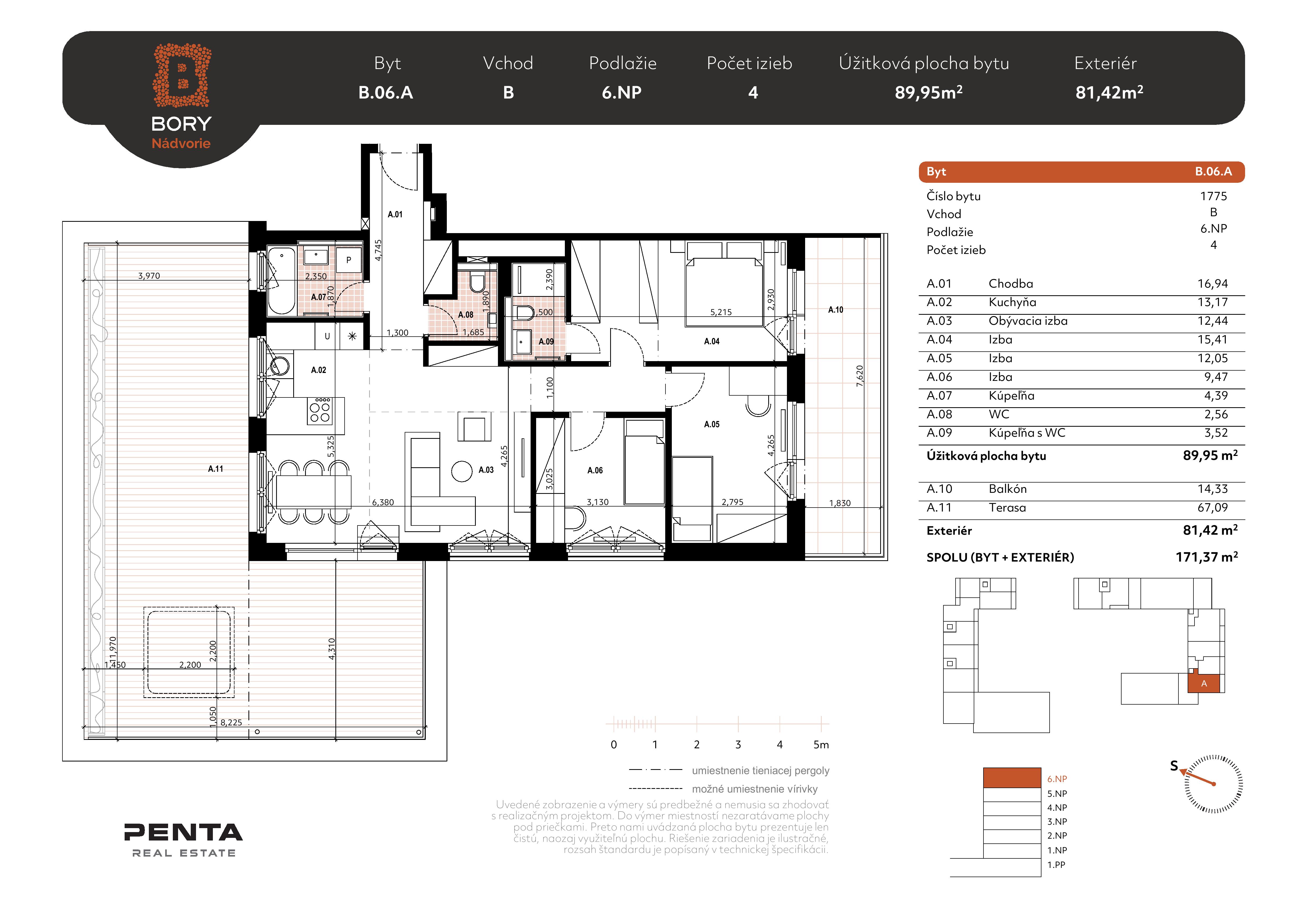 Bory - B.06.A - Pôdorys