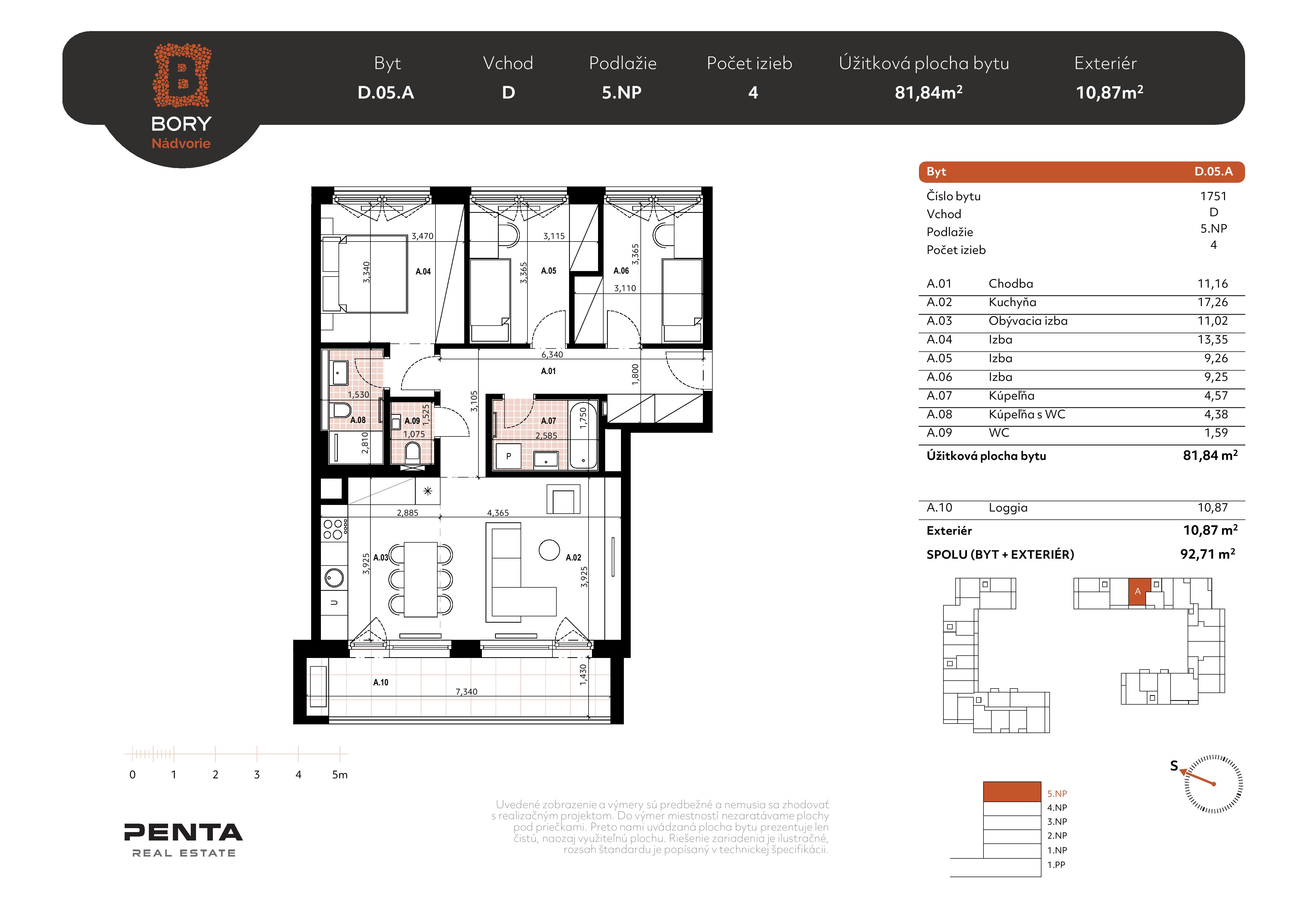 Bory - D.05.A - Pôdorys