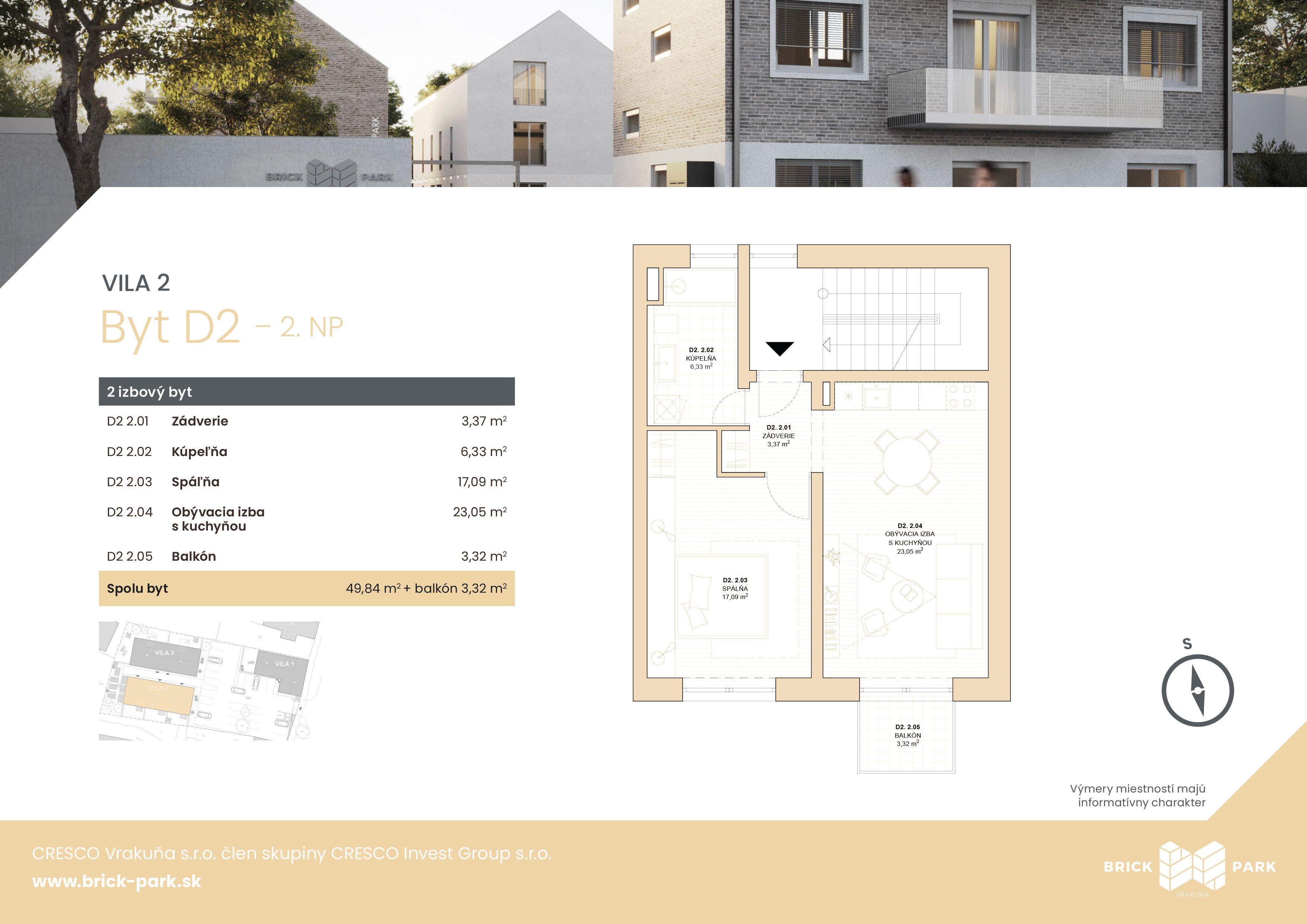 BRICK PARK - D2 - Pôdorys