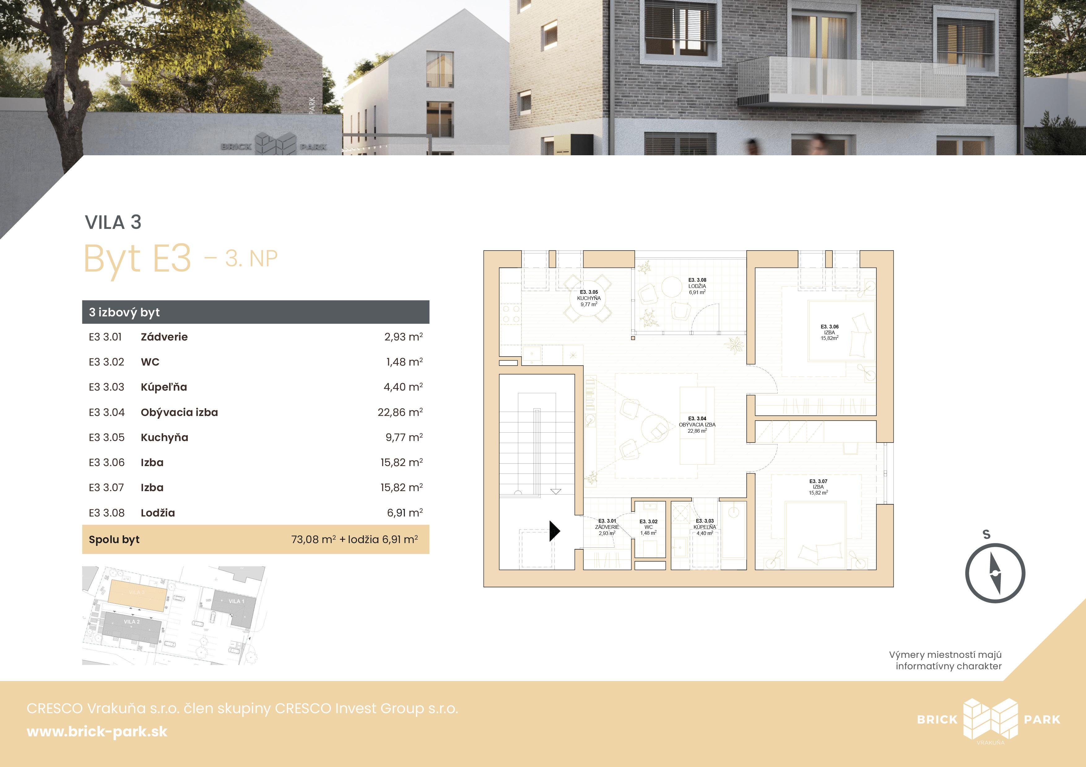 BRICK PARK - E3 - Pôdorys