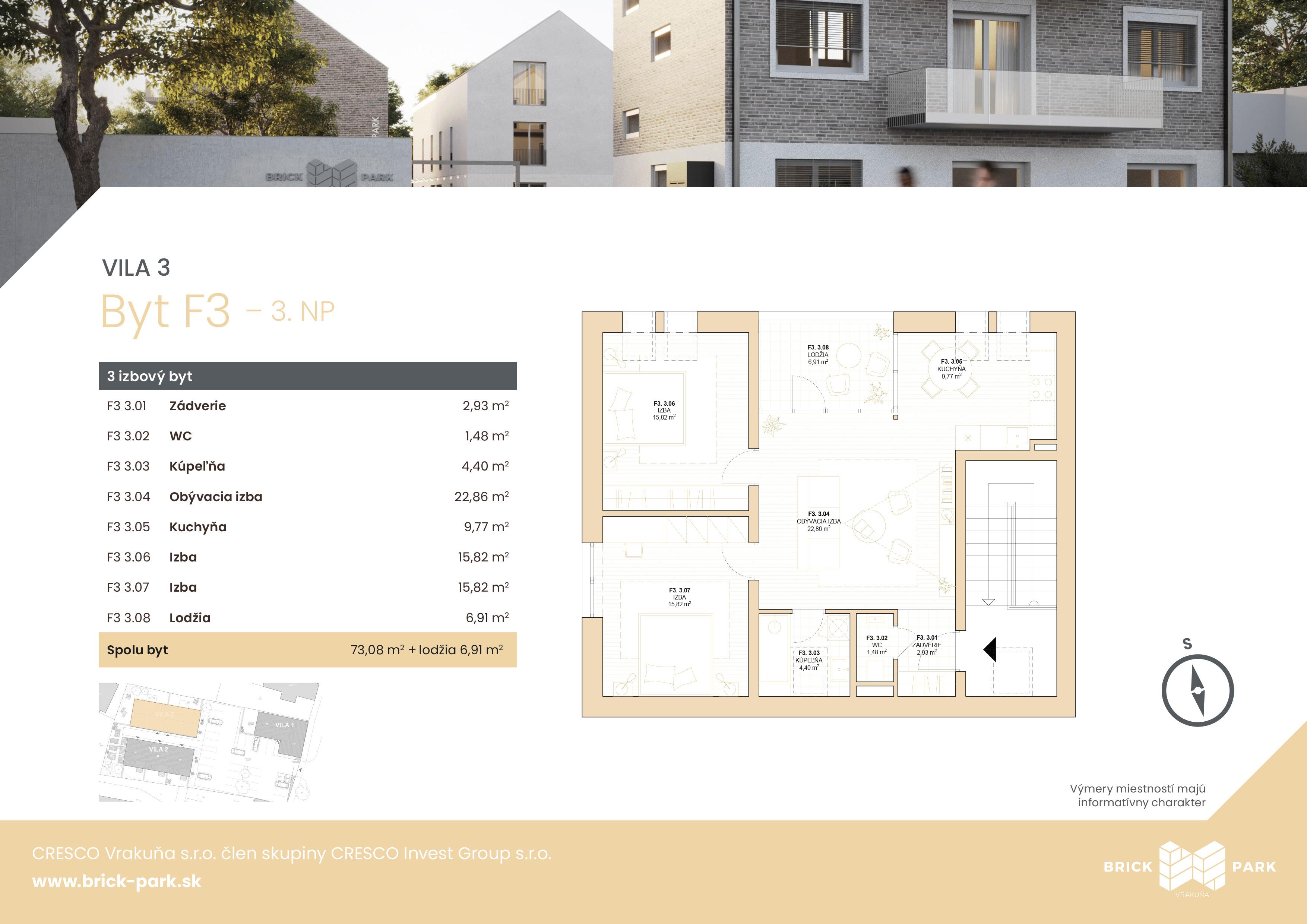 BRICK PARK - F3 - Pôdorys