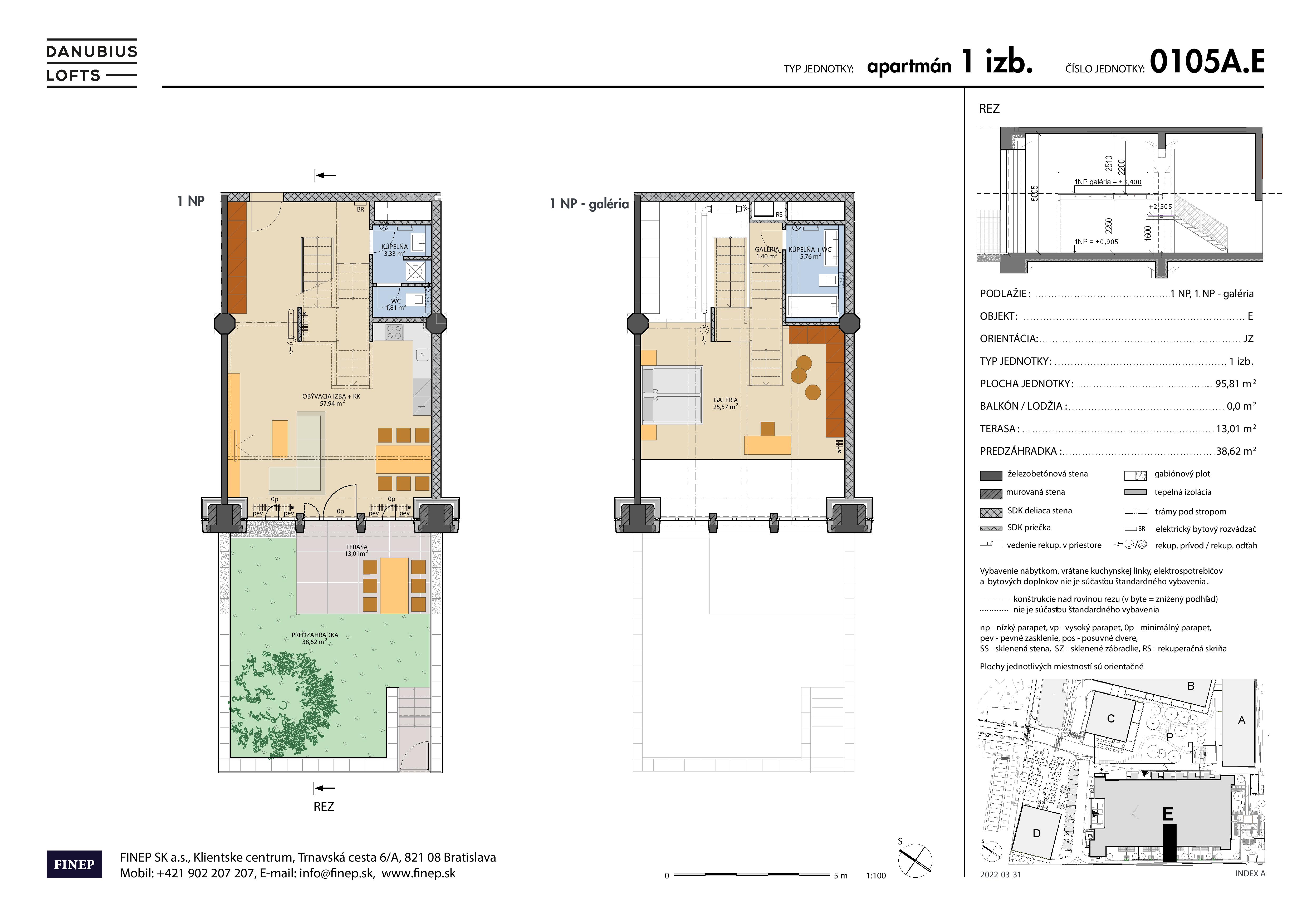 Danubius - 0105A.E - Pôdorys