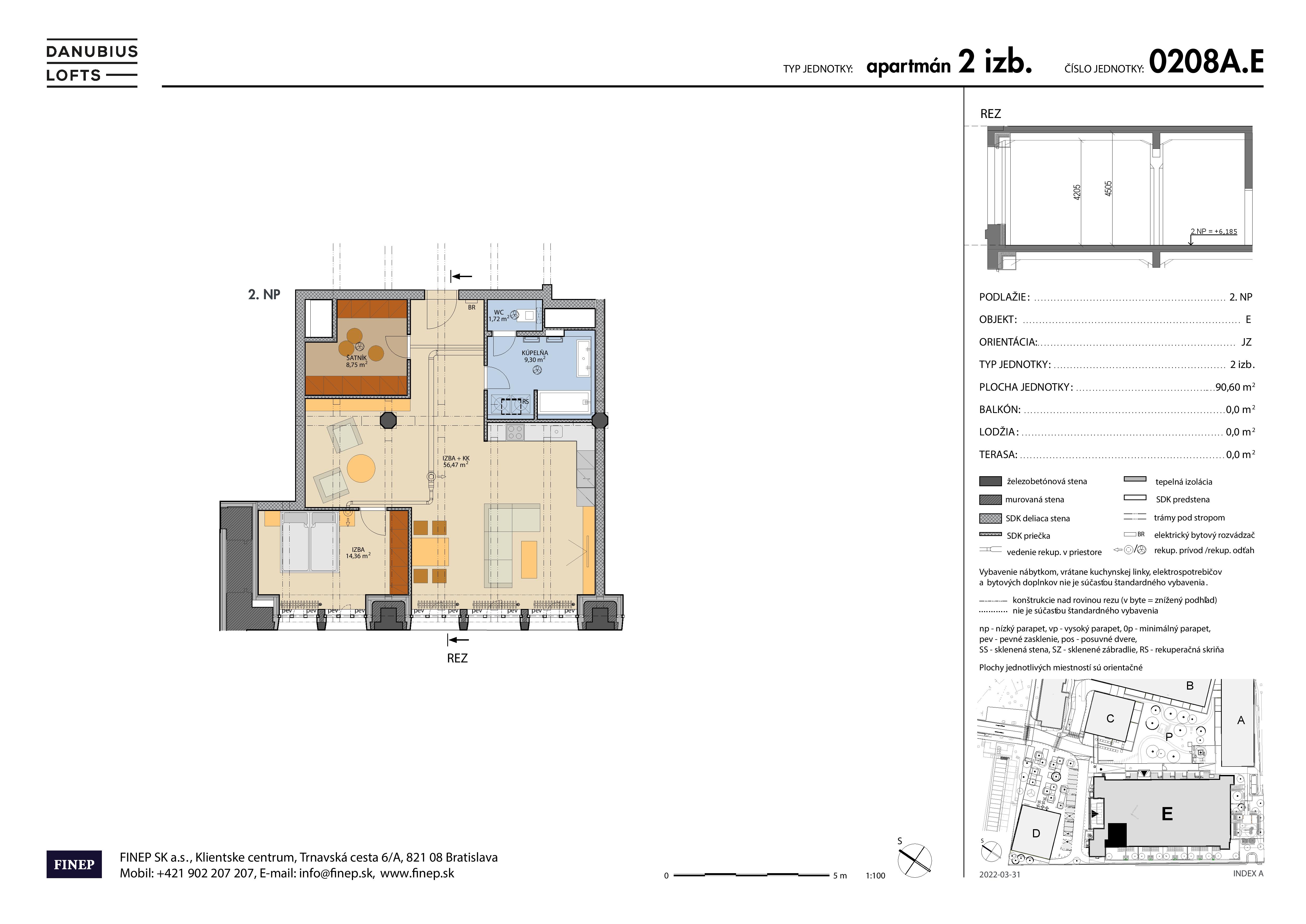 Danubius - 0208A.E - Pôdorys