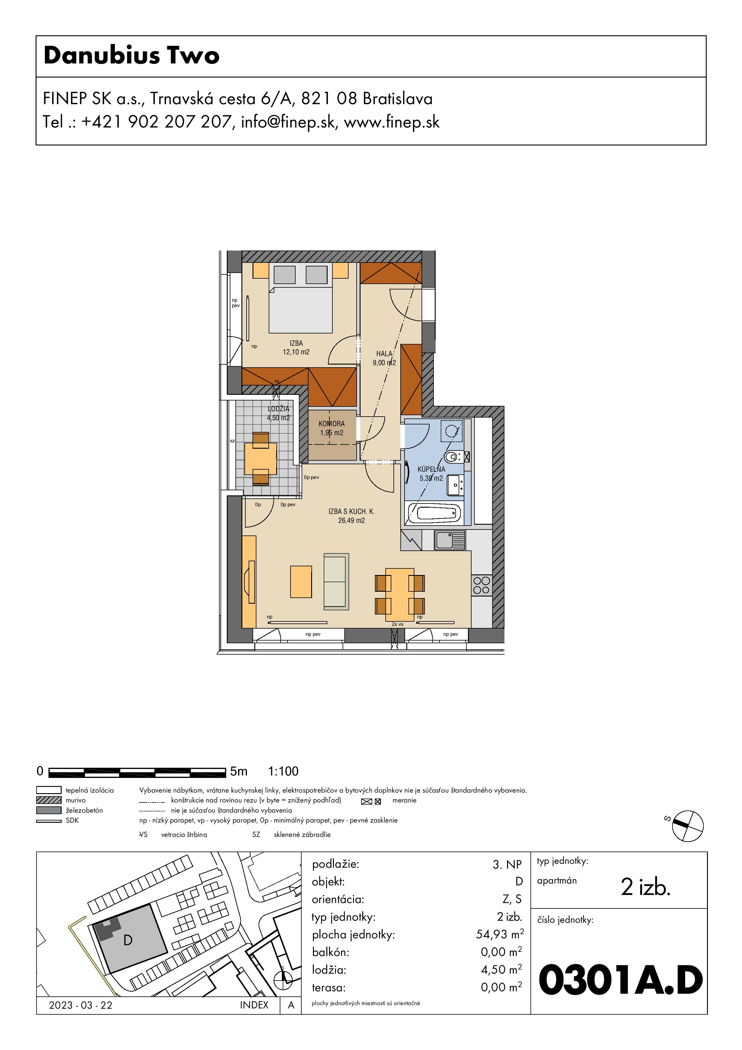 Danubius - 0301A.D - Pôdorys
