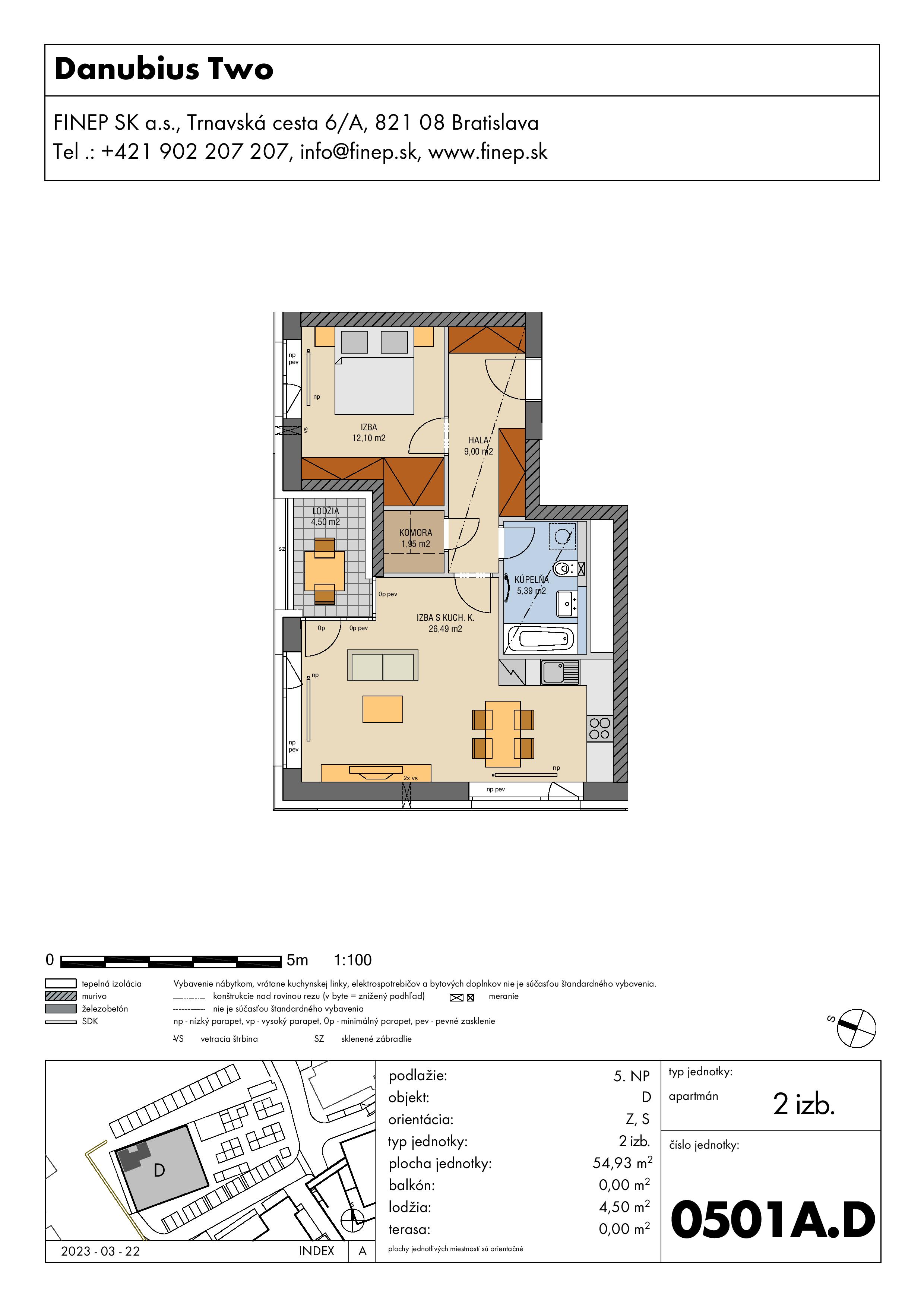 Danubius - 0501A.D - Pôdorys