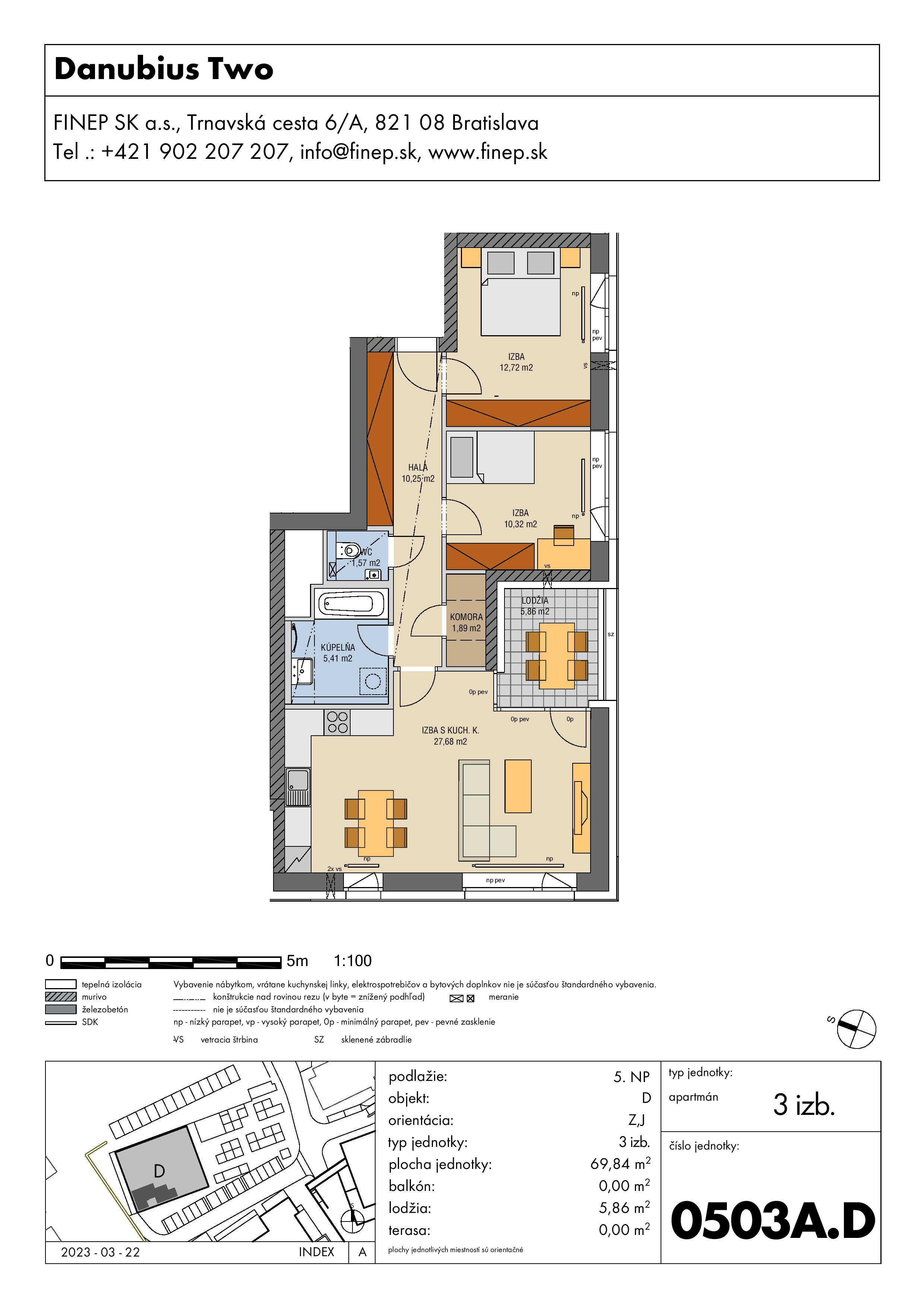 Danubius - 0503A.D - Pôdorys