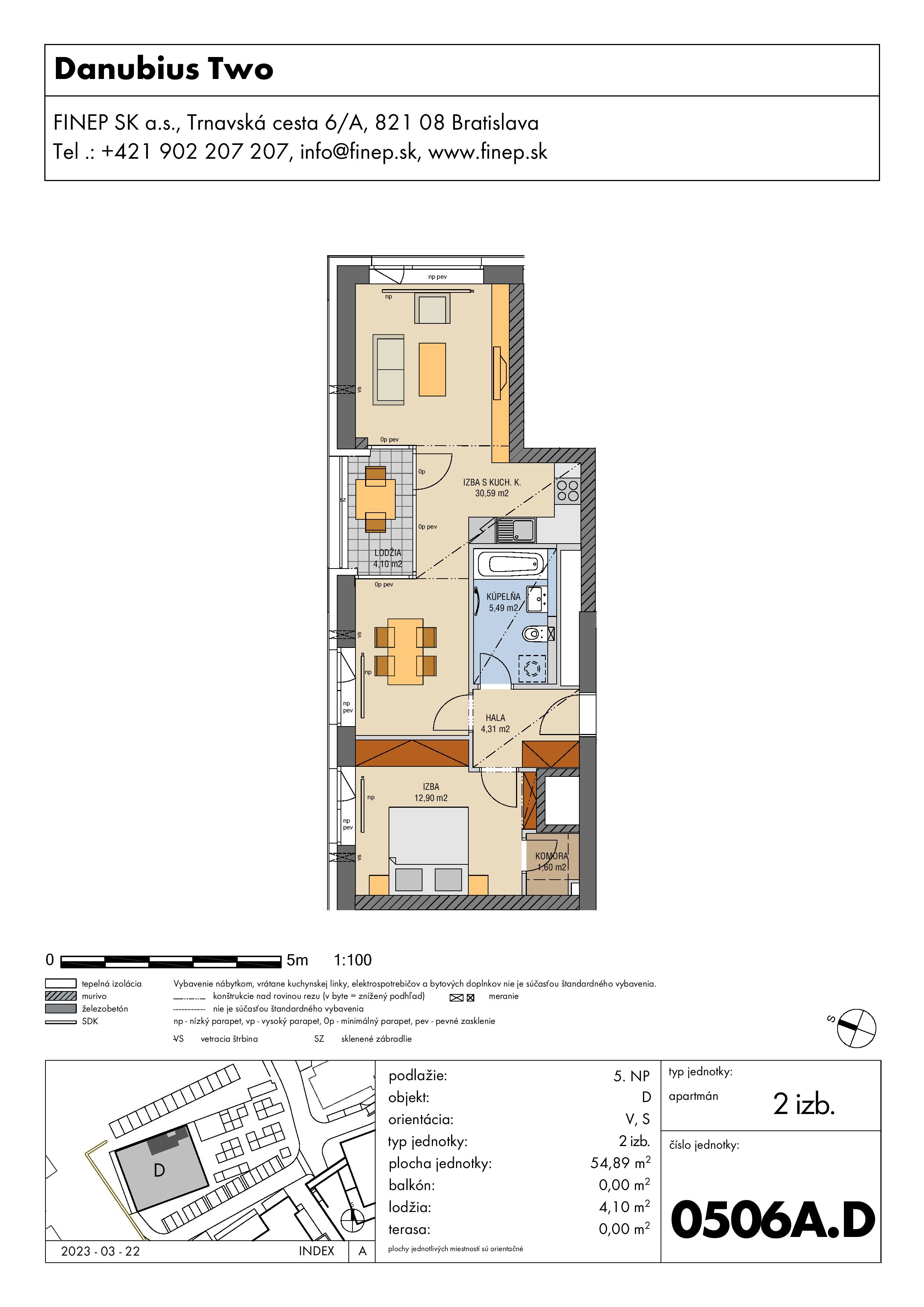 Danubius - 0506A.D - Pôdorys