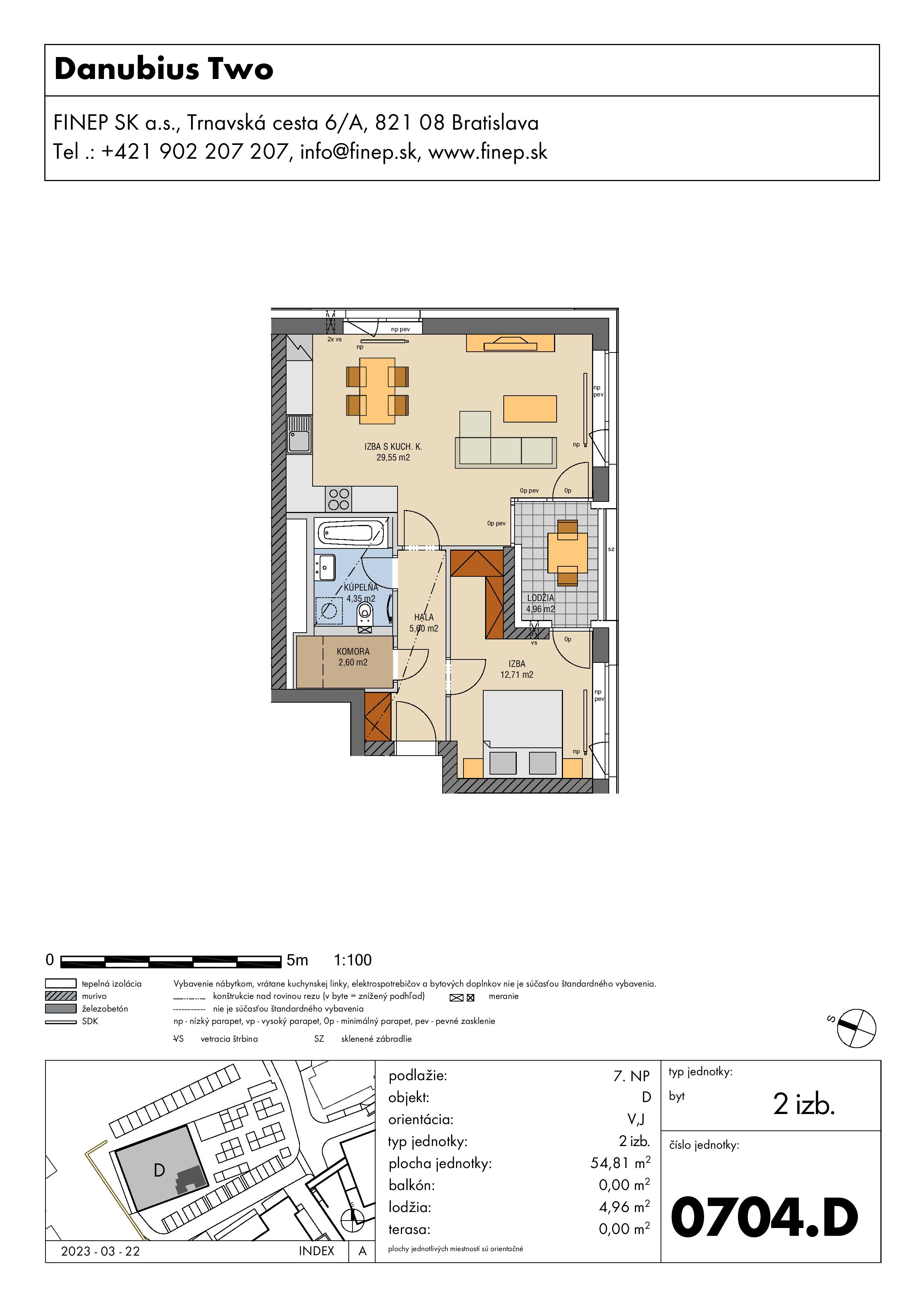 Danubius - 0704.D - Pôdorys