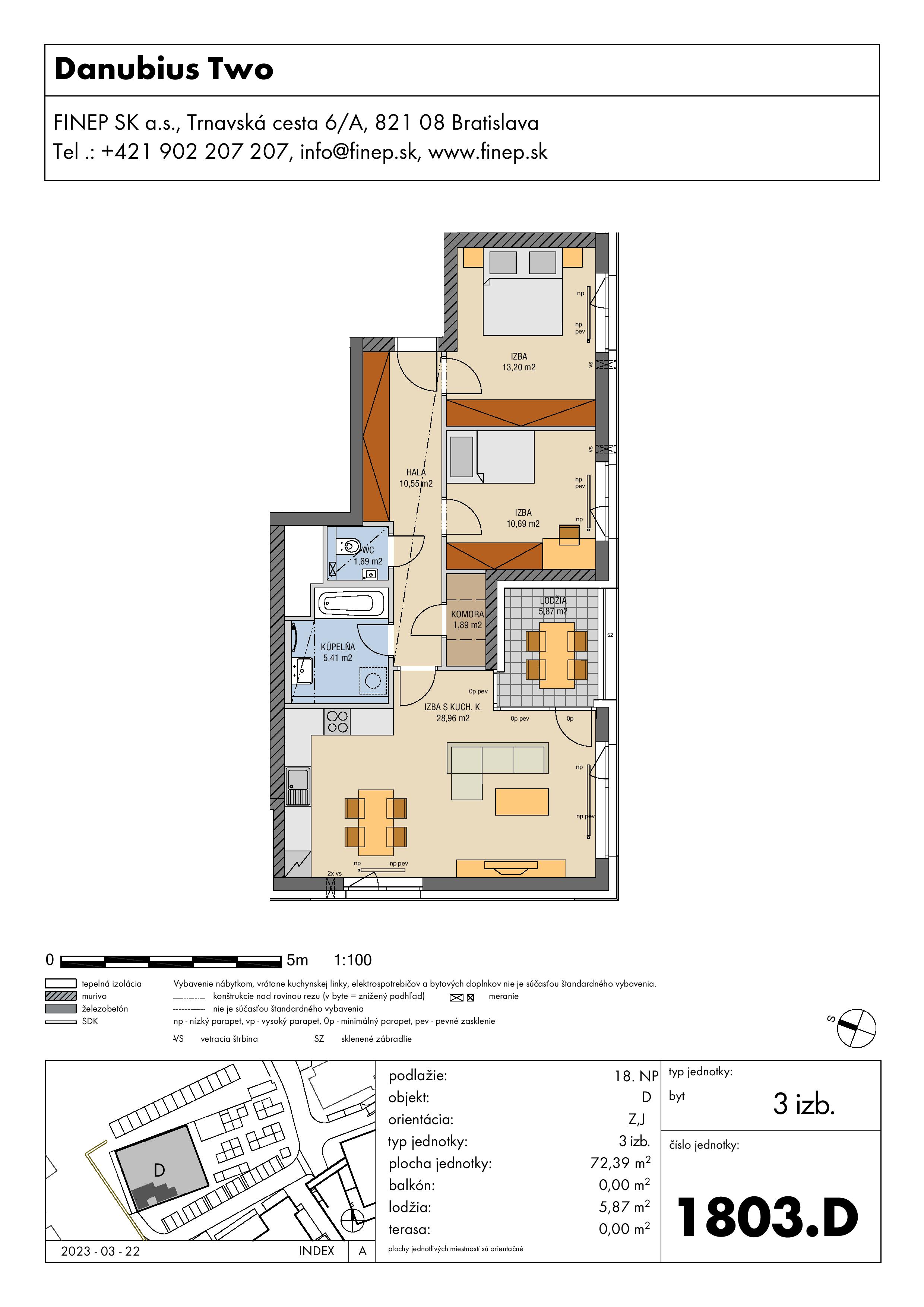 Danubius - 1803.D - Pôdorys
