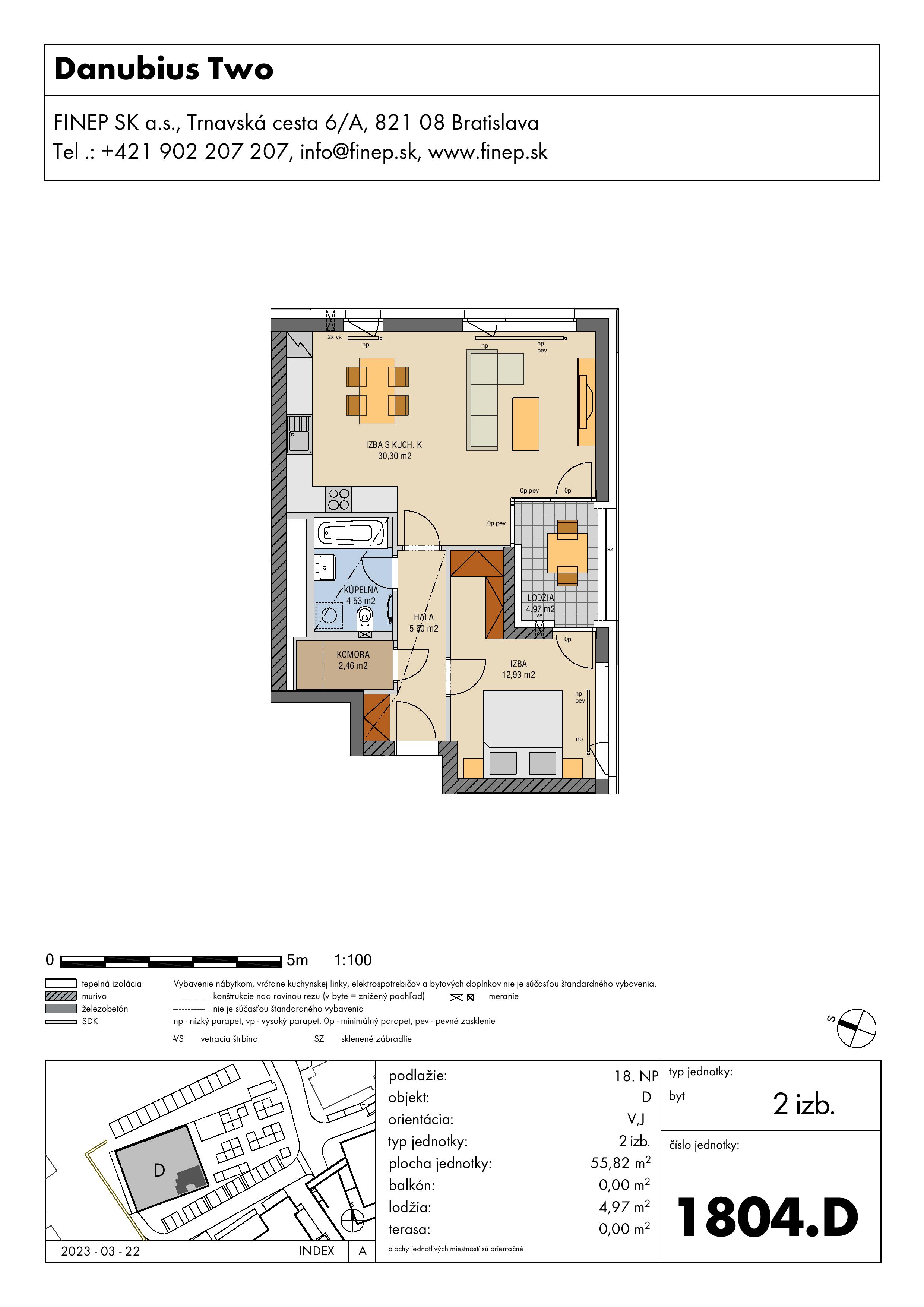 Danubius - 1804.D - Pôdorys