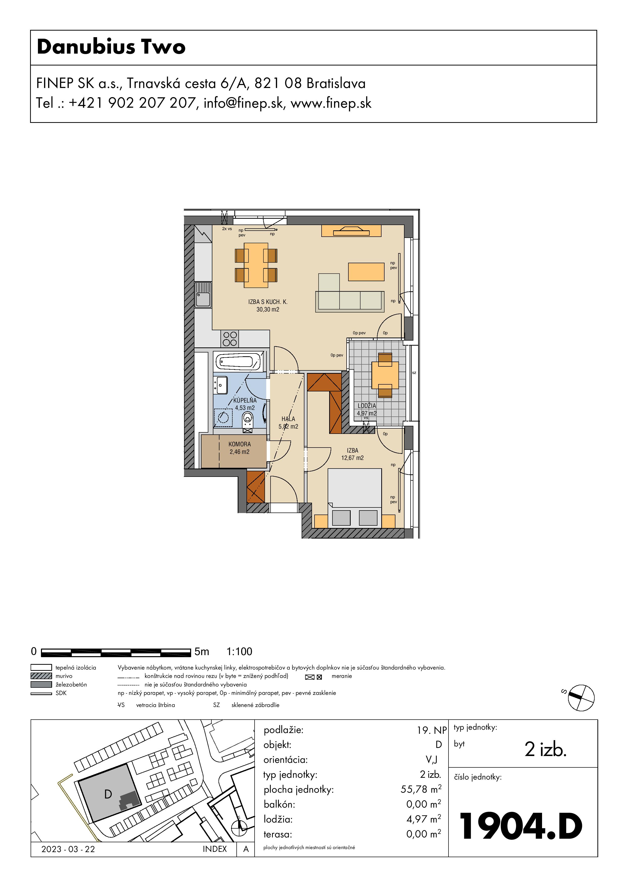 Danubius - 1904.D - Pôdorys