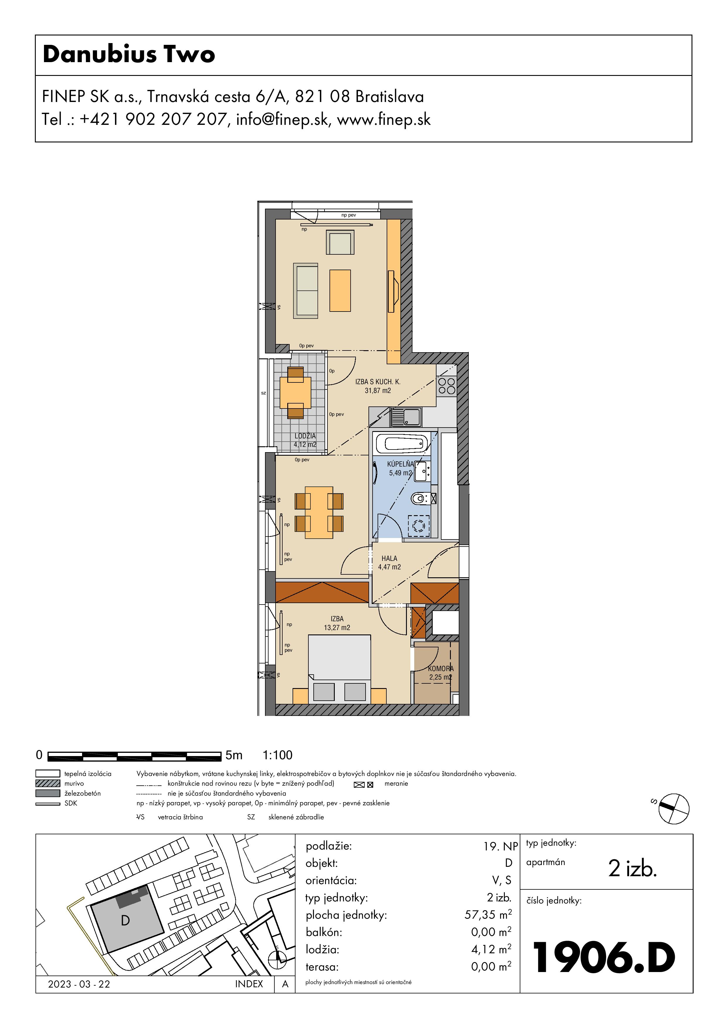 Danubius - 1906.D - Pôdorys