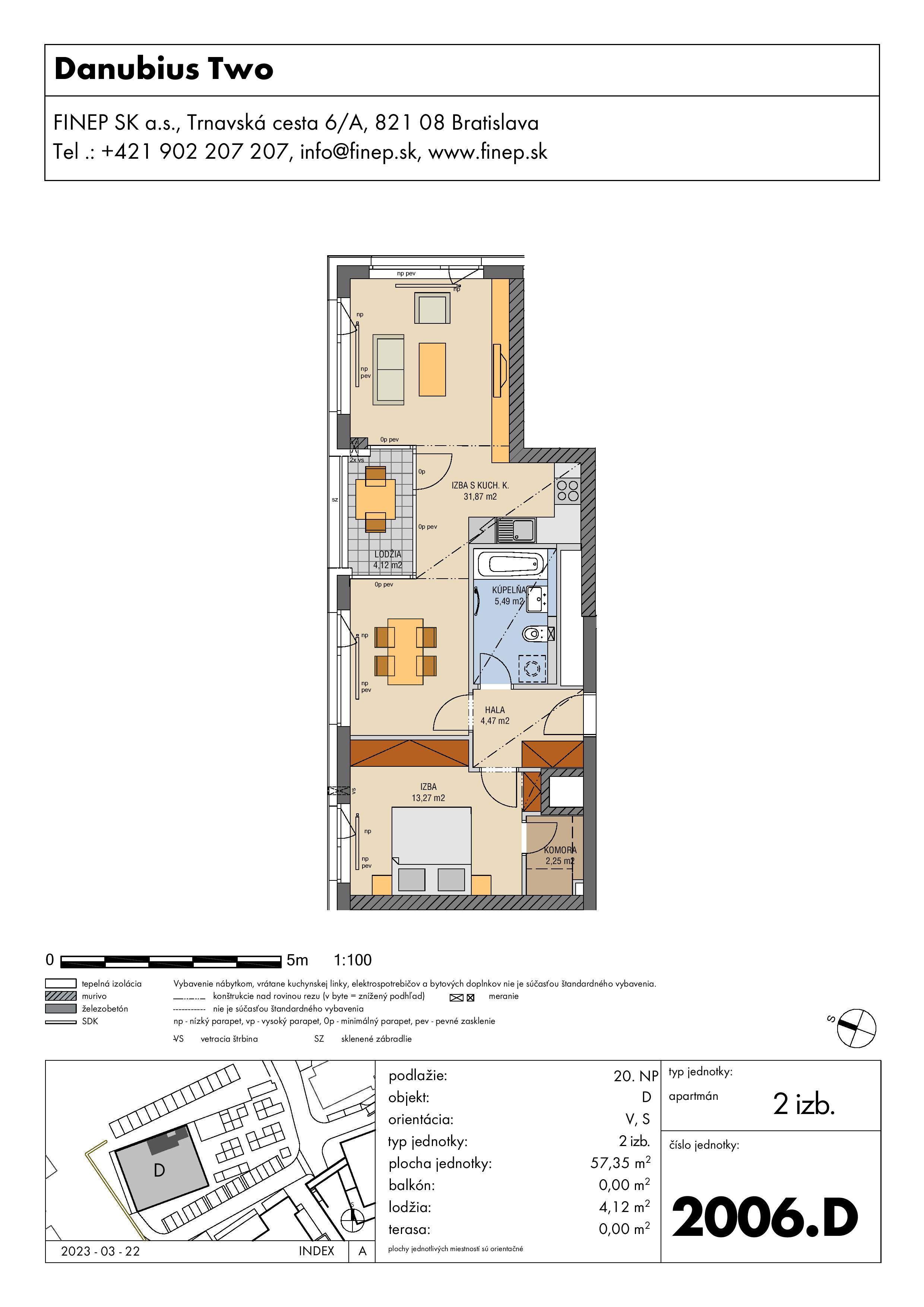 Danubius - 2006.D - Pôdorys