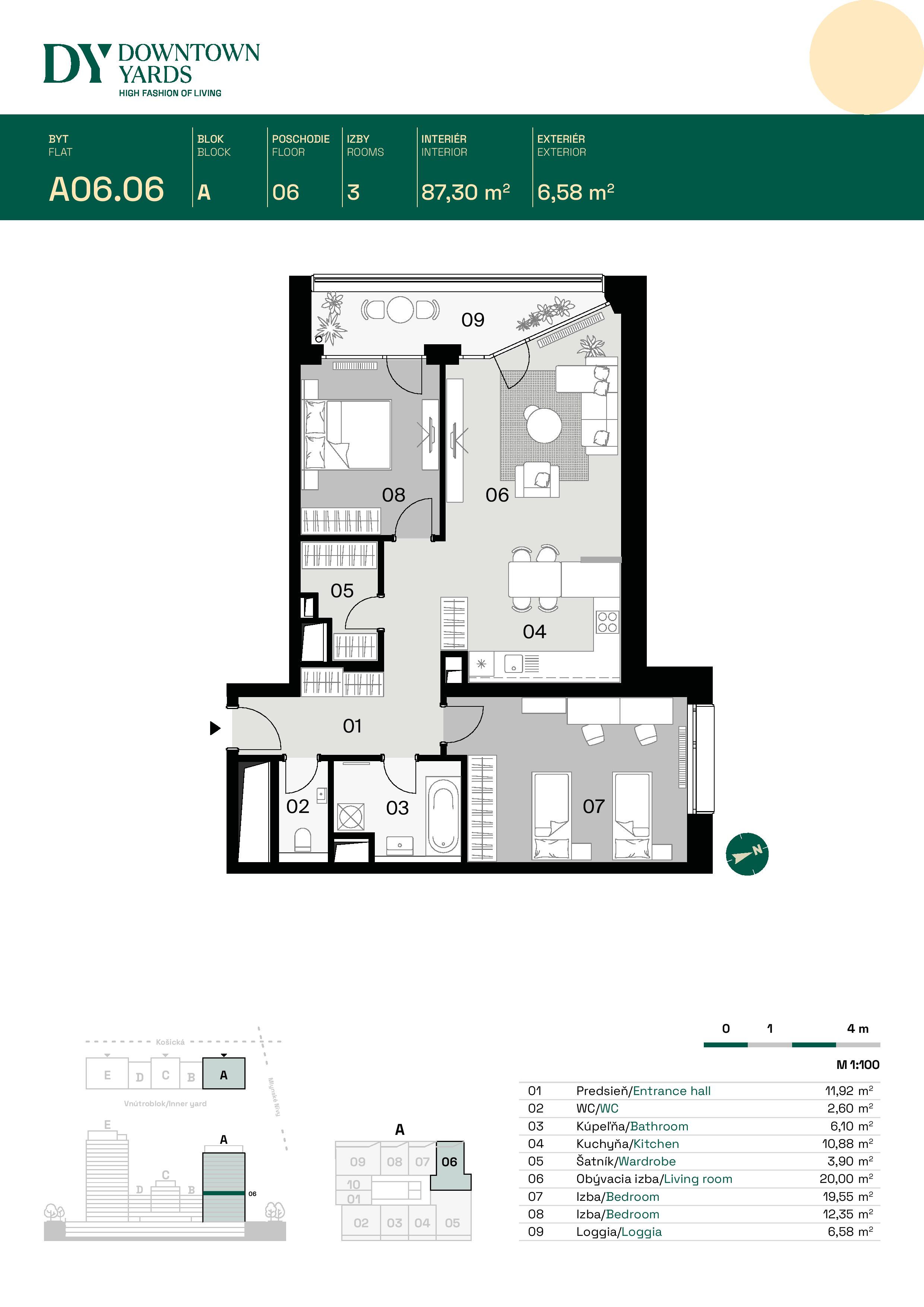 Downtown Yards - A06.06 - Pôdorys