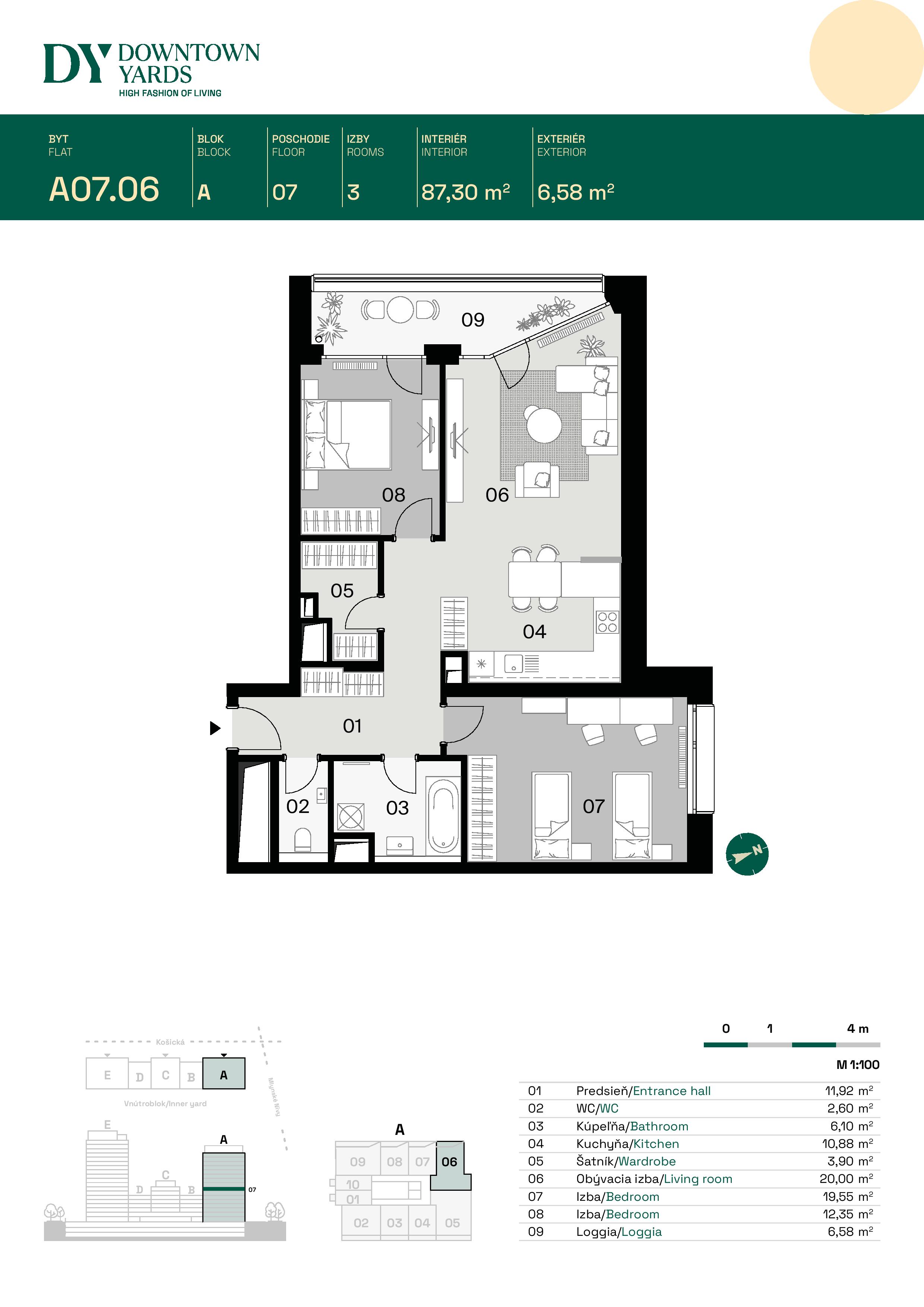 Downtown Yards - A07.06 - Pôdorys