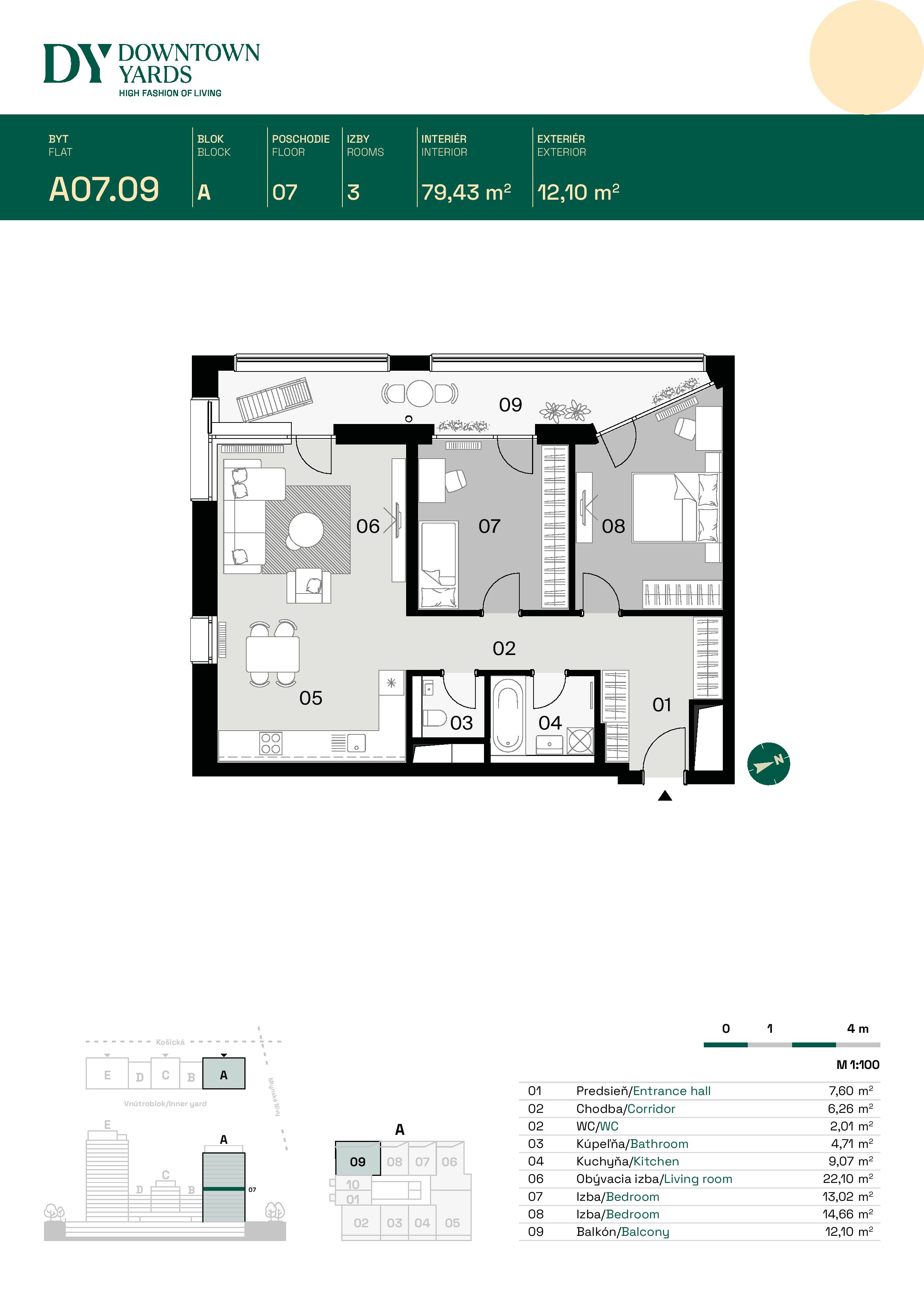 Downtown Yards - A07.09 - Pôdorys