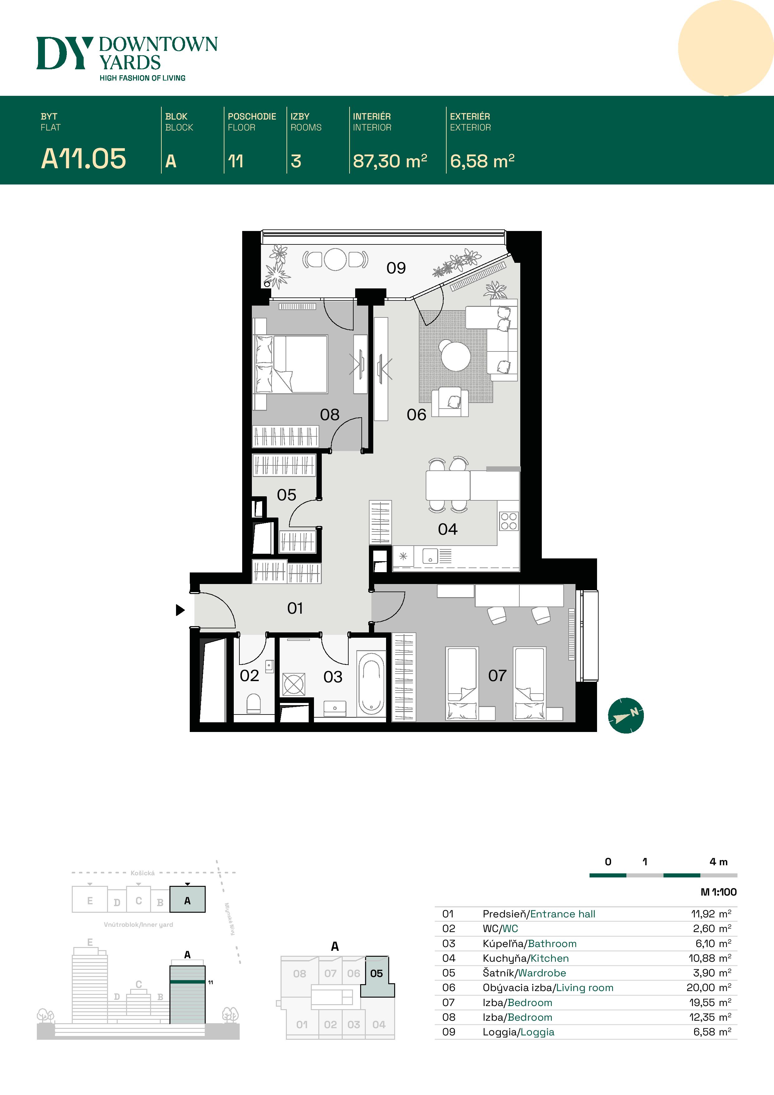 Downtown Yards - A11.05 - Pôdorys