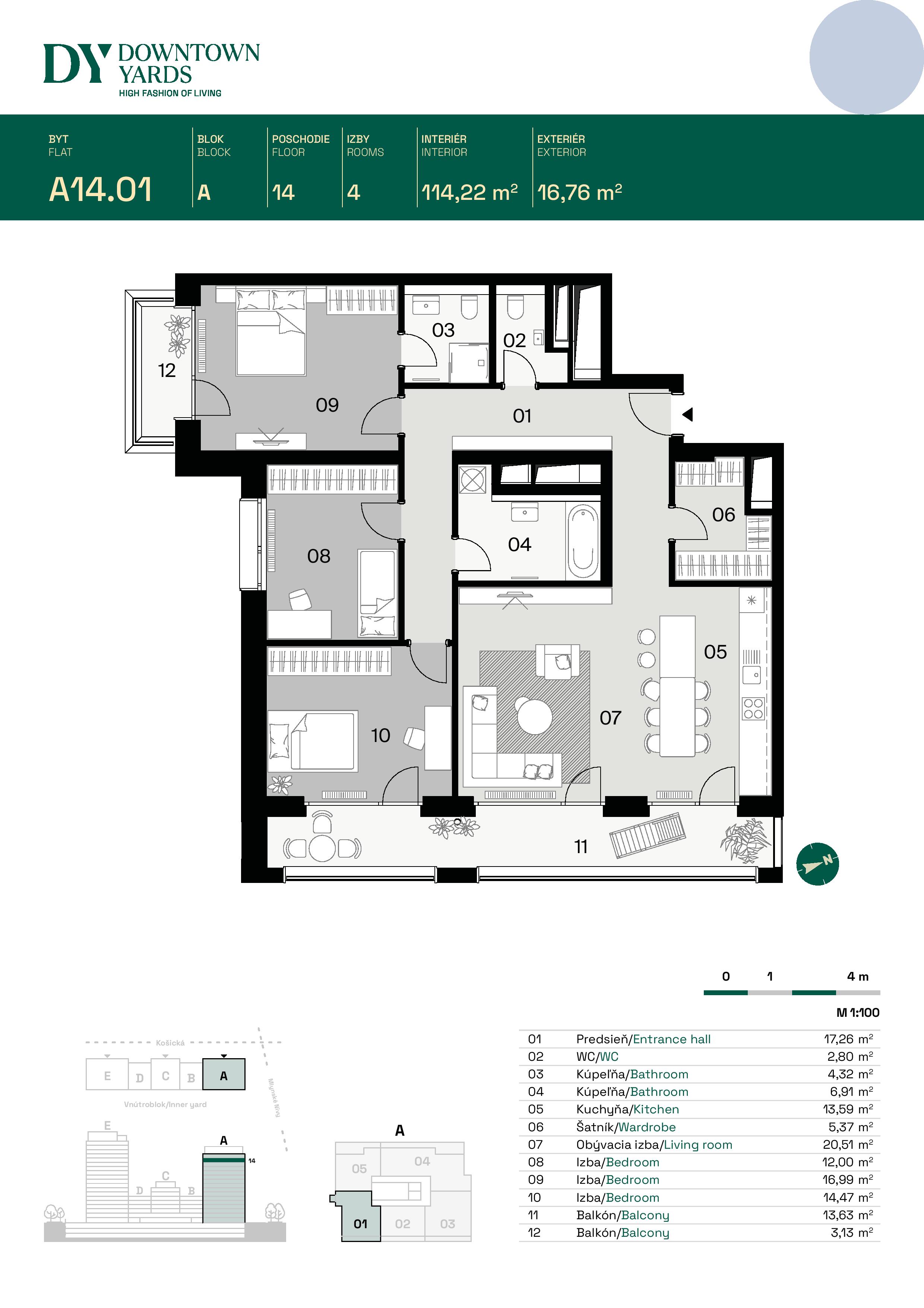 Downtown Yards - A14.01 - Pôdorys