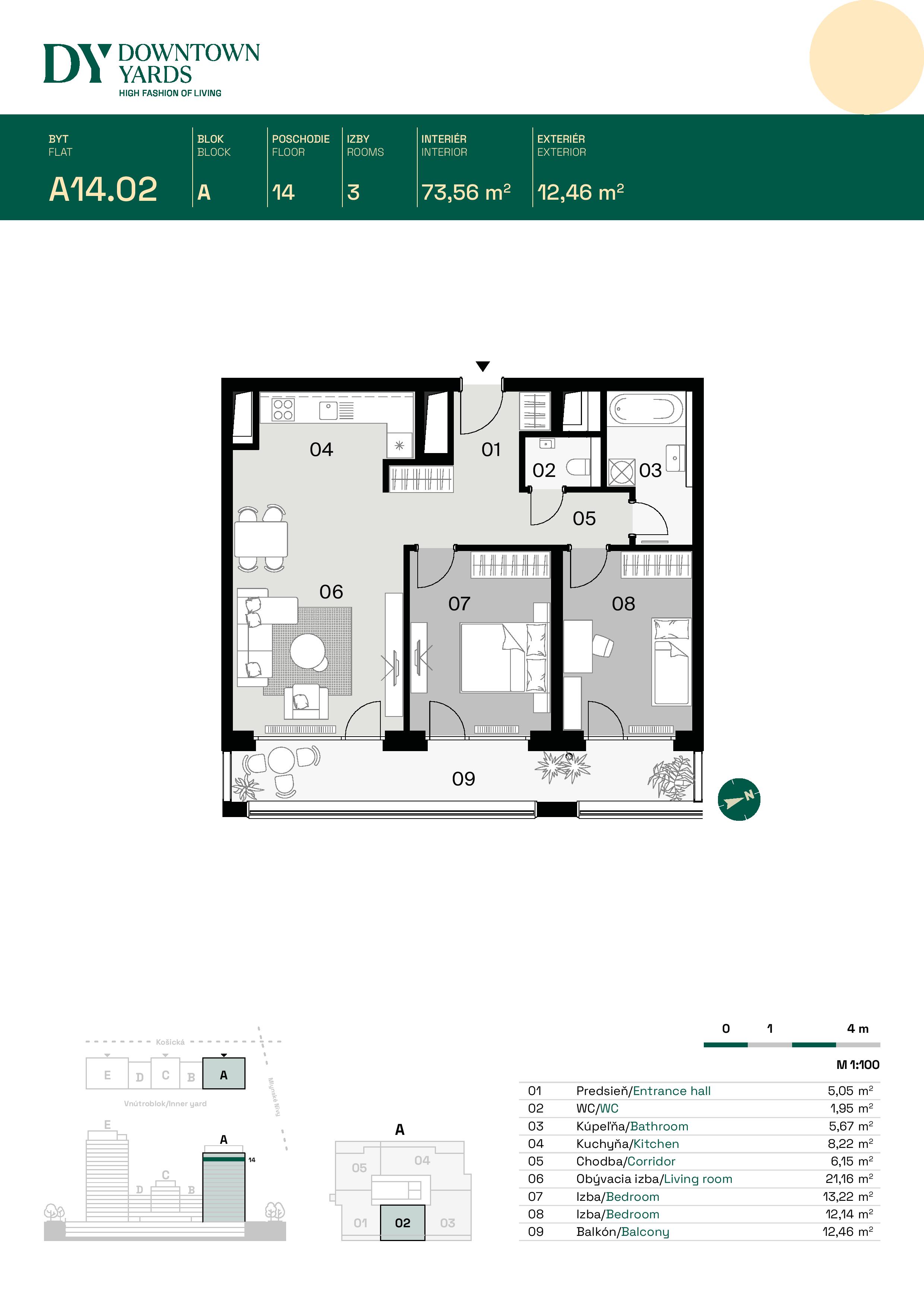 Downtown Yards - A14.02 - Pôdorys