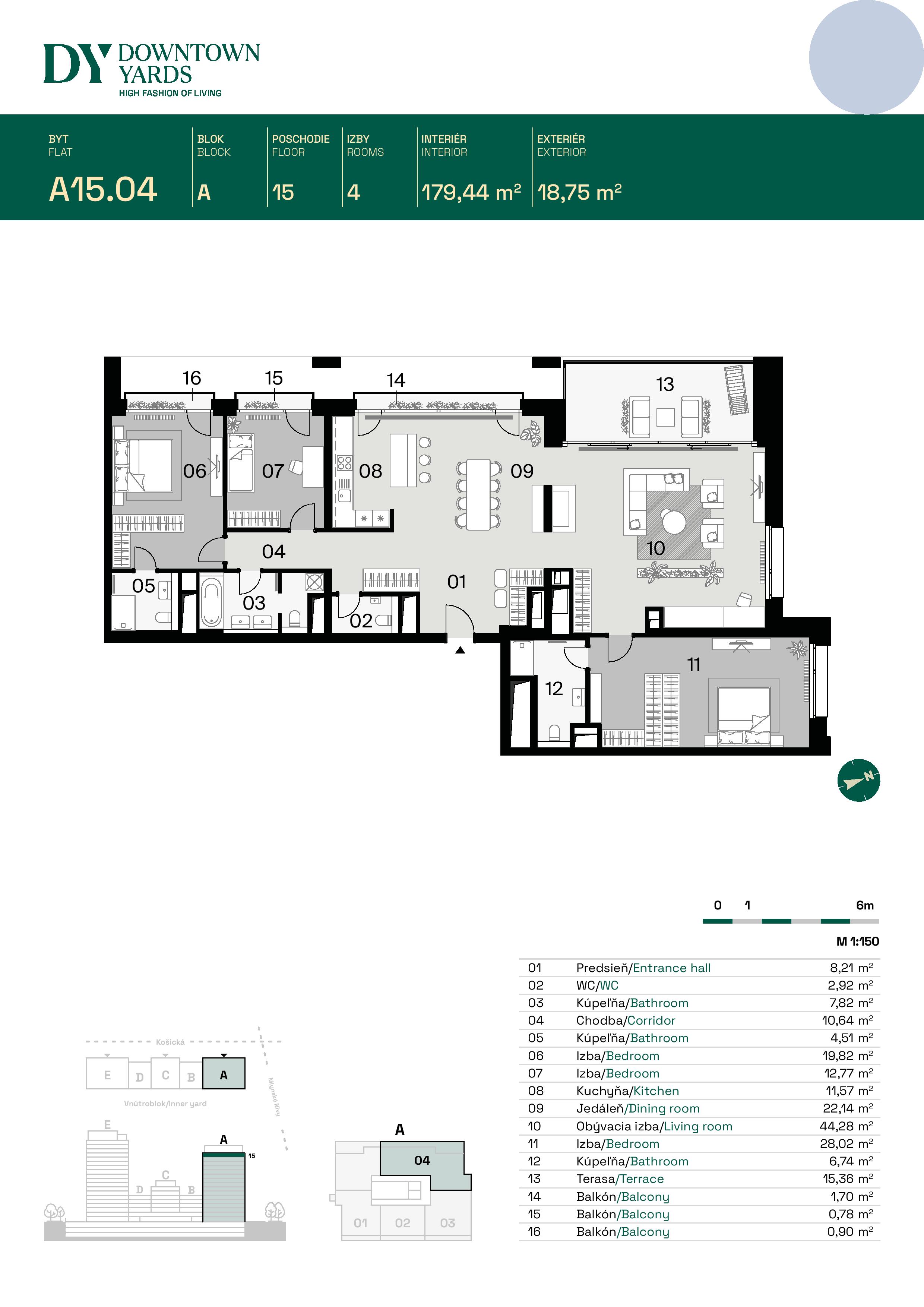 Downtown Yards - A15.04 - Pôdorys