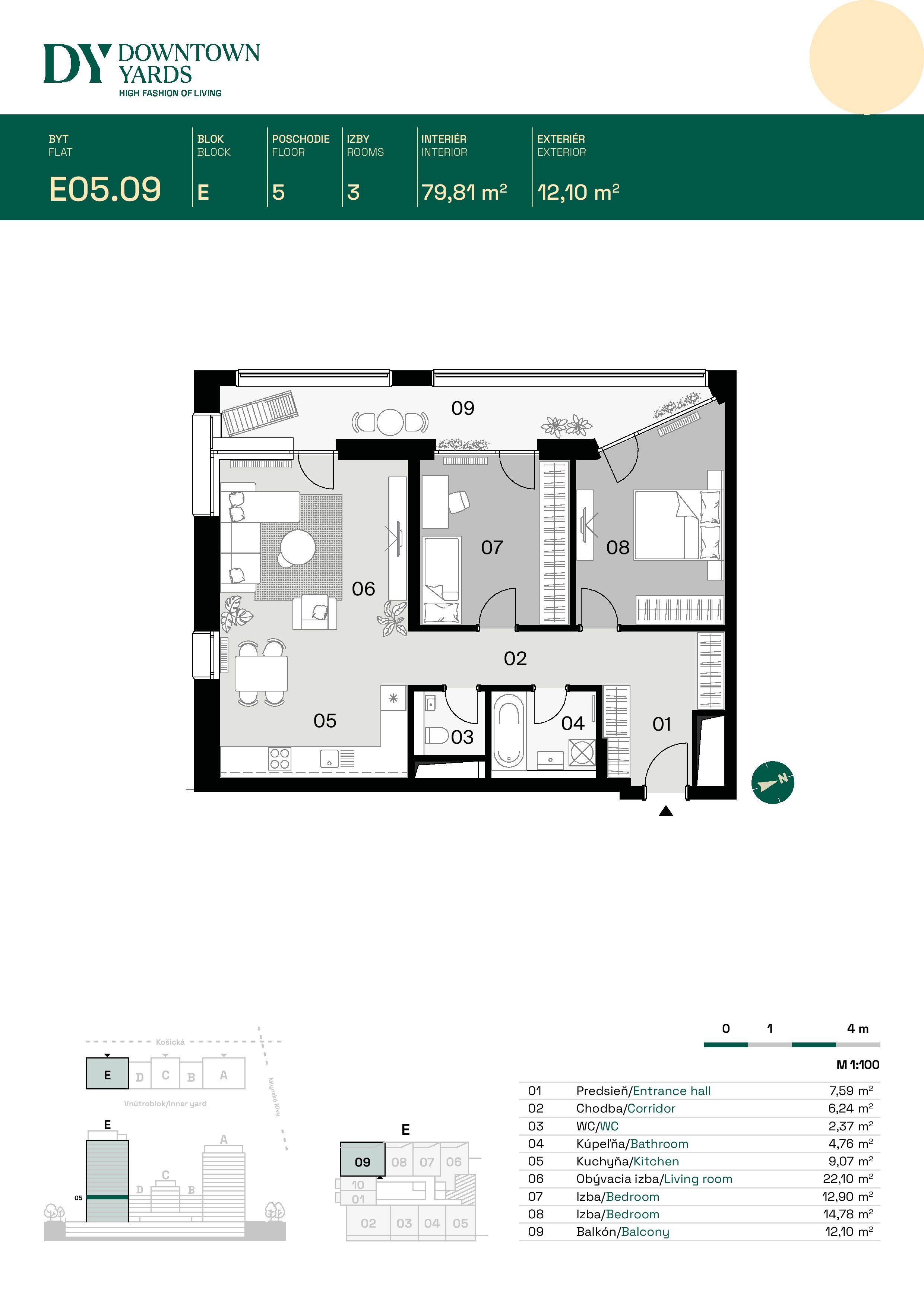 Downtown Yards - E05.09 - Pôdorys