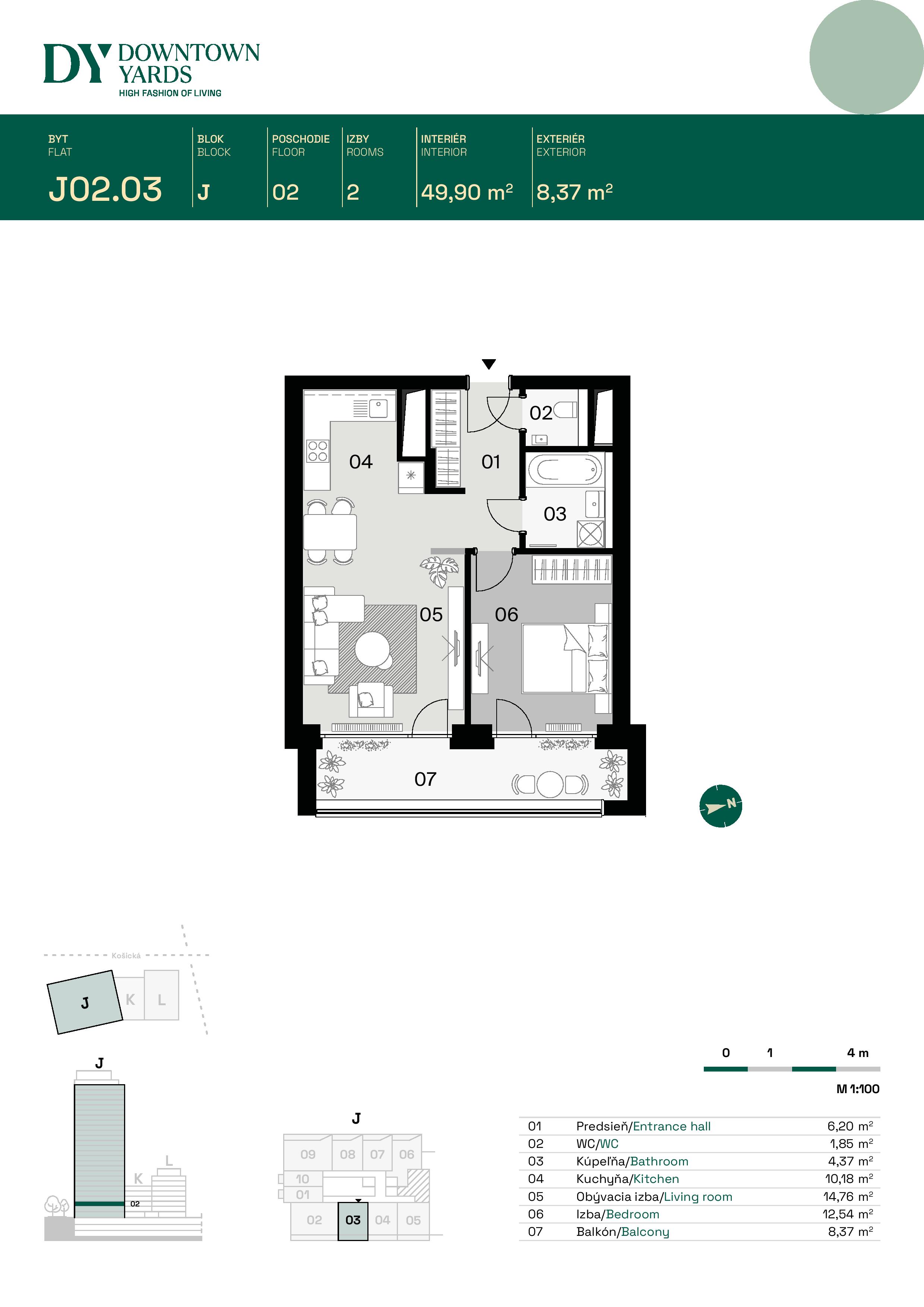 Downtown Yards - J02.03 - Pôdorys