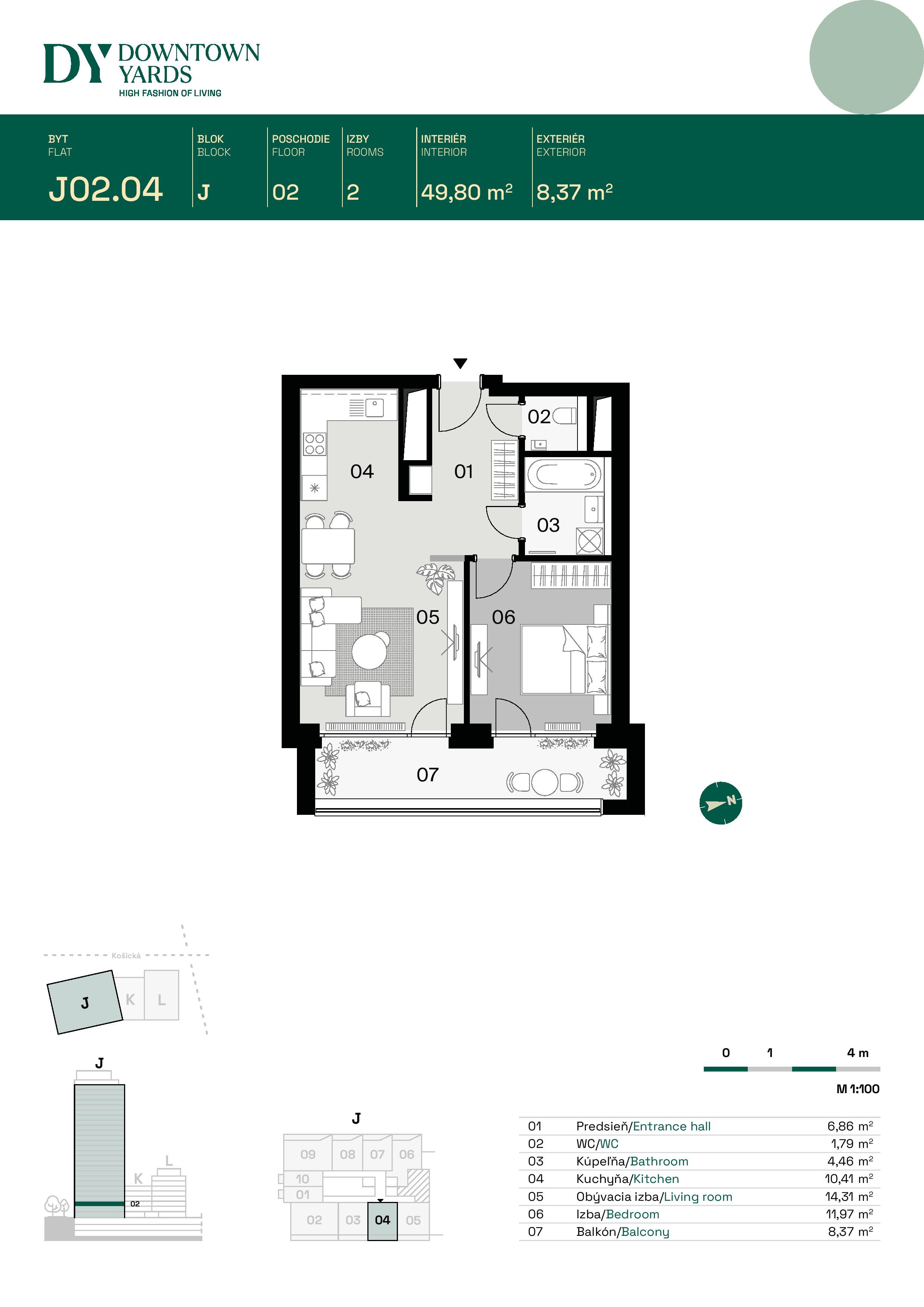 Downtown Yards - J02.04 - Pôdorys