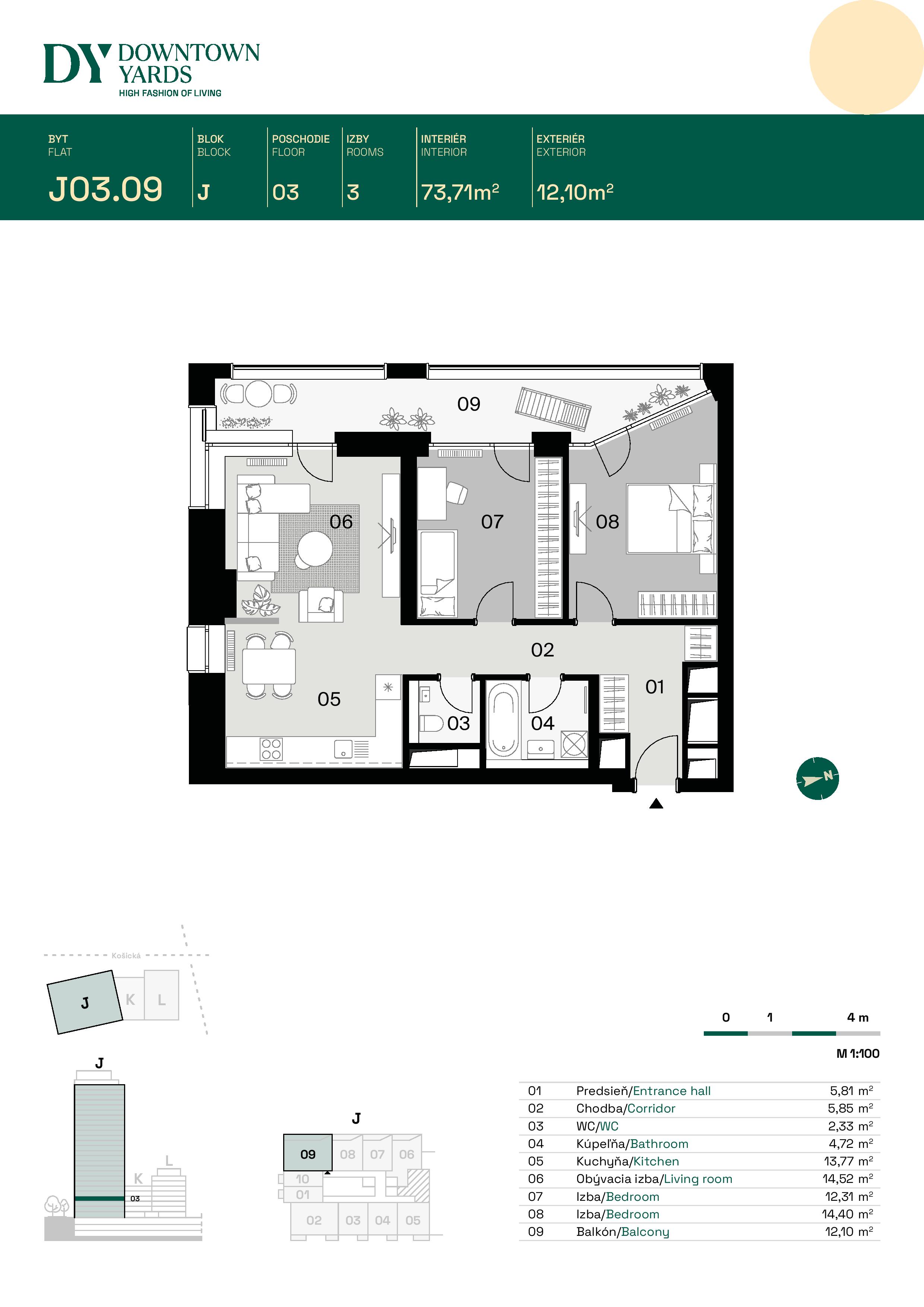 Downtown Yards - J03.09 - Pôdorys